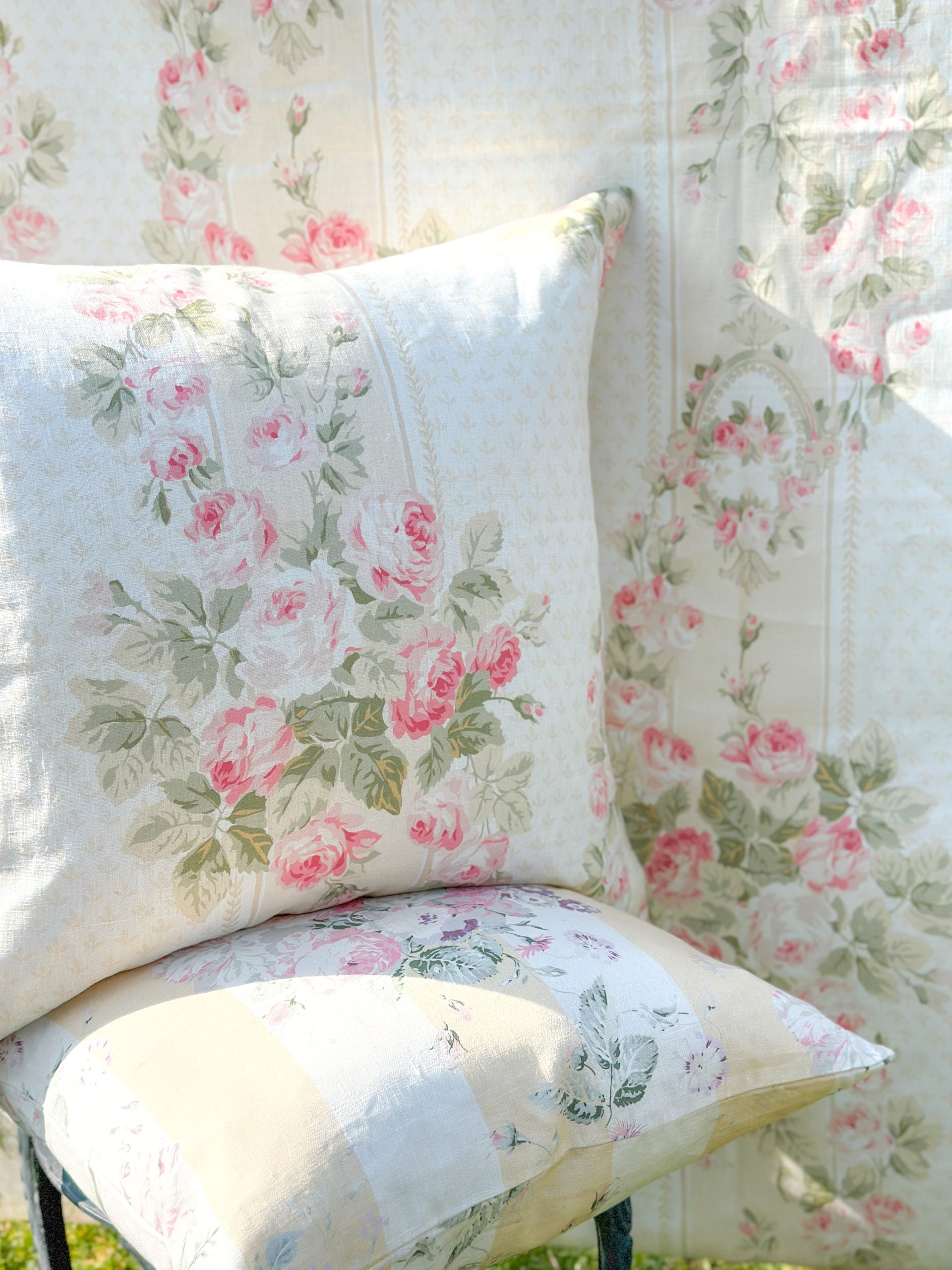 Extra large 65cm square Ella rose cushion
