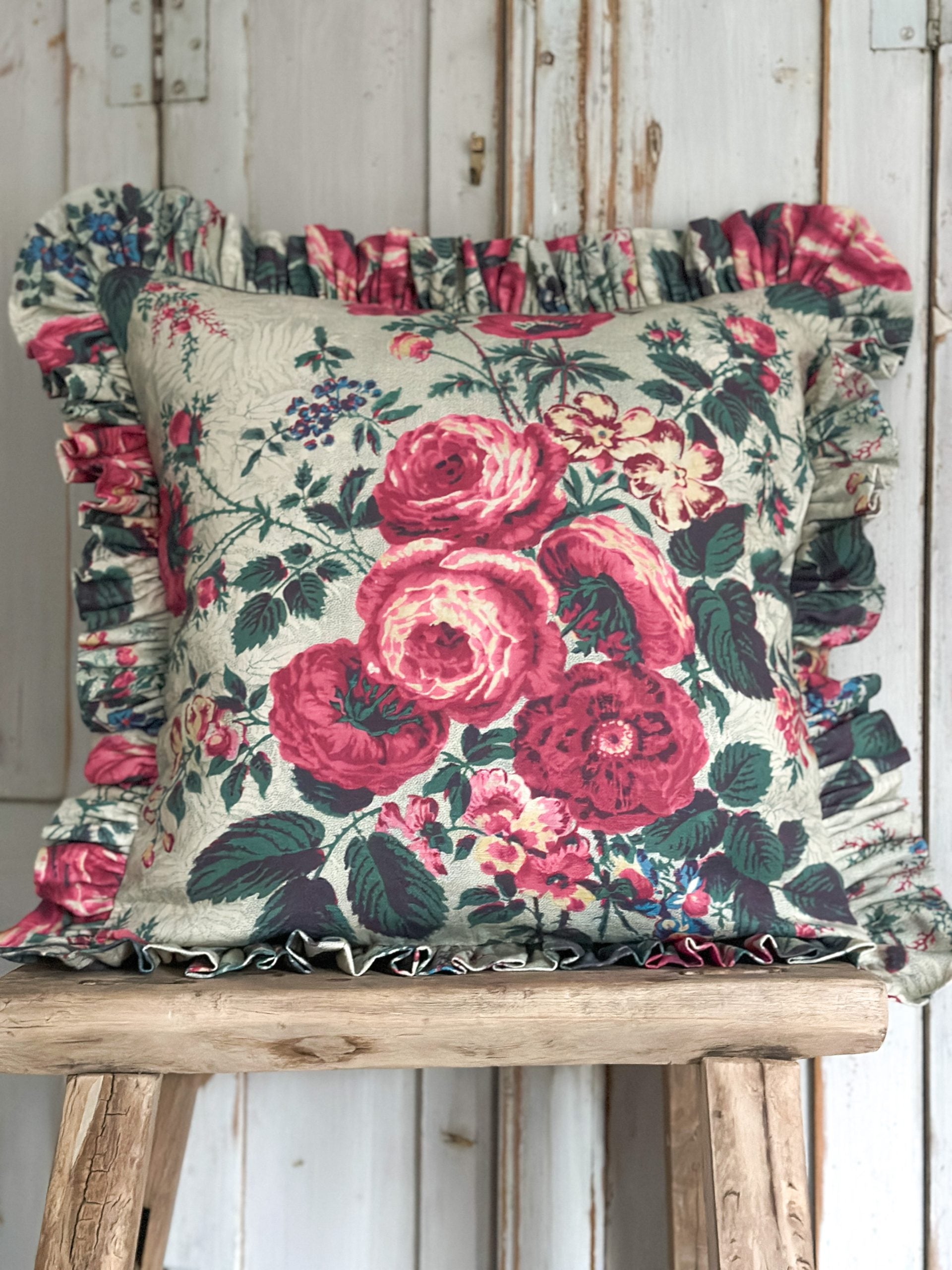 Darcy frilled cushion