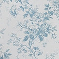 Alderney blue on white linen