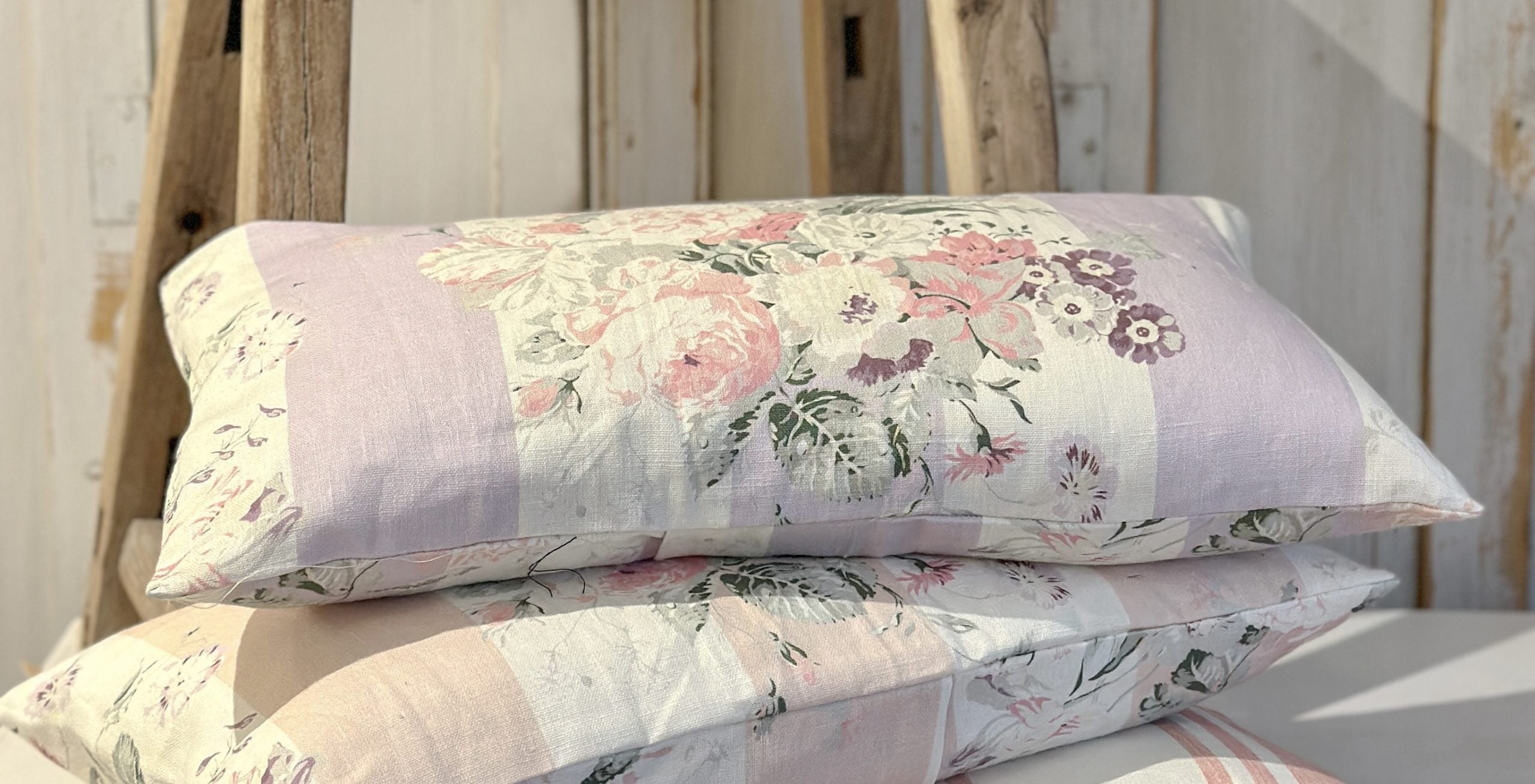 Constance stripe lilac scatter cushion