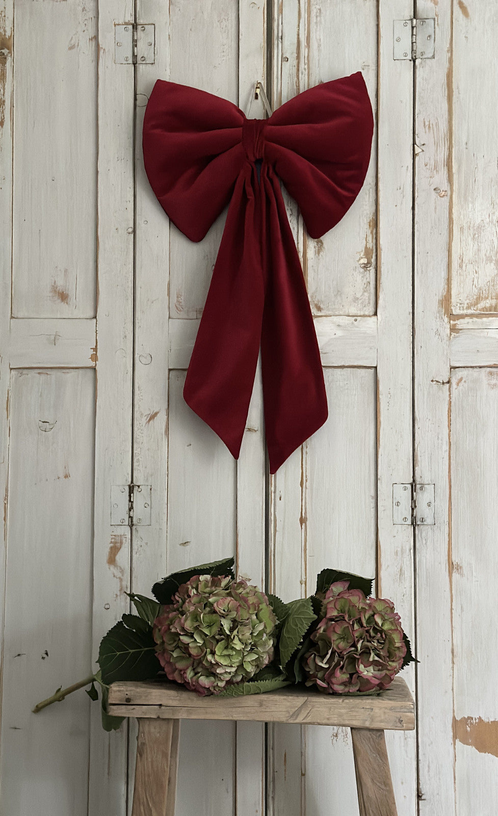 Large velvet bow