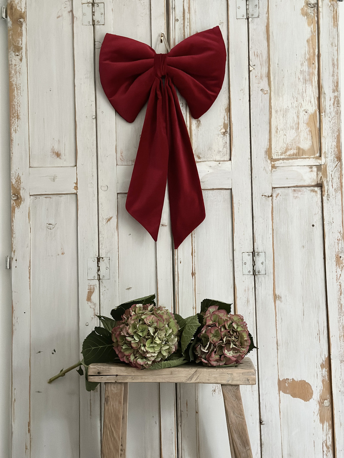Large velvet bow