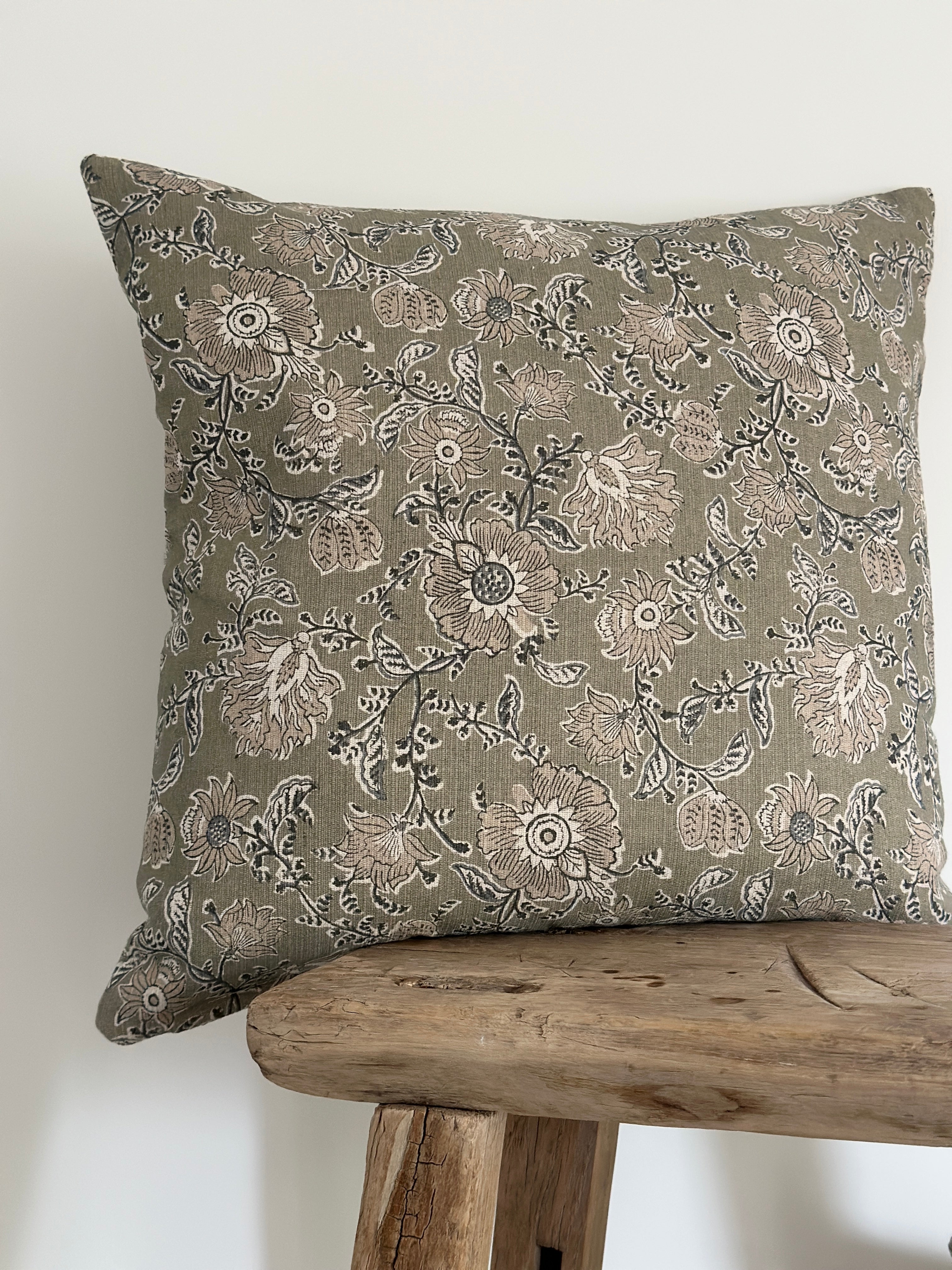 Latika sage cushion