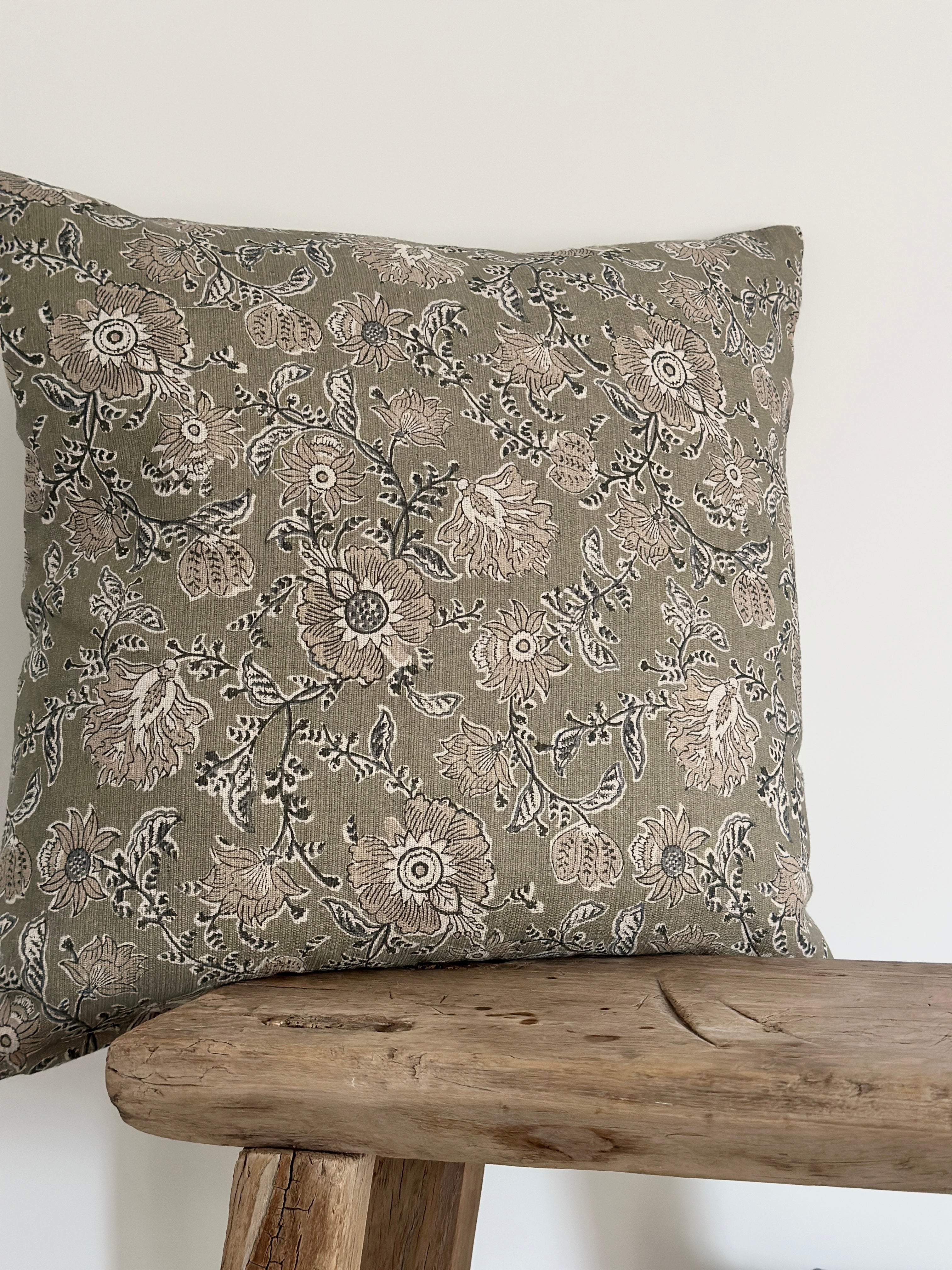 Latika sage cushion