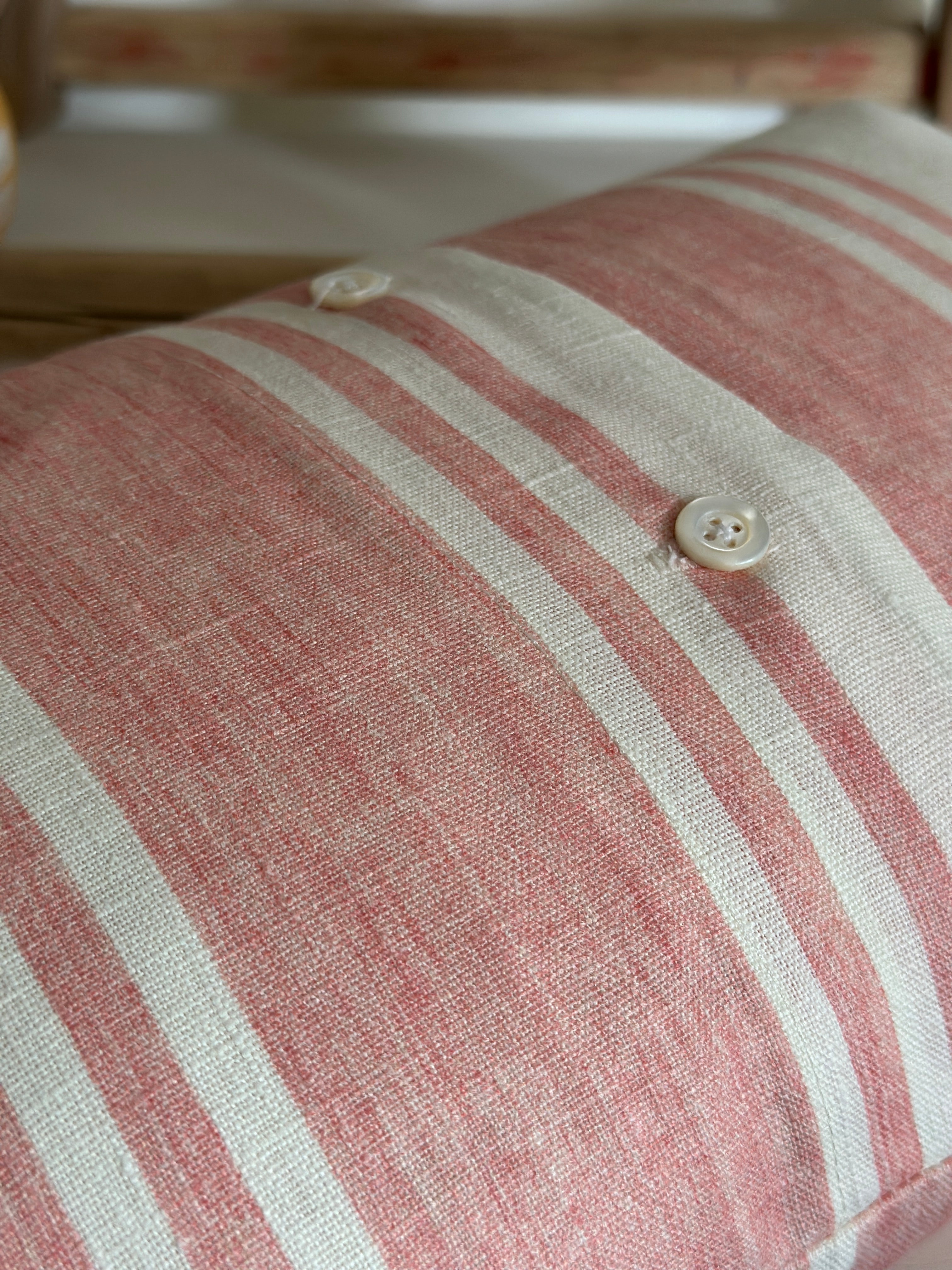 Fadded stripe scatter cushion
