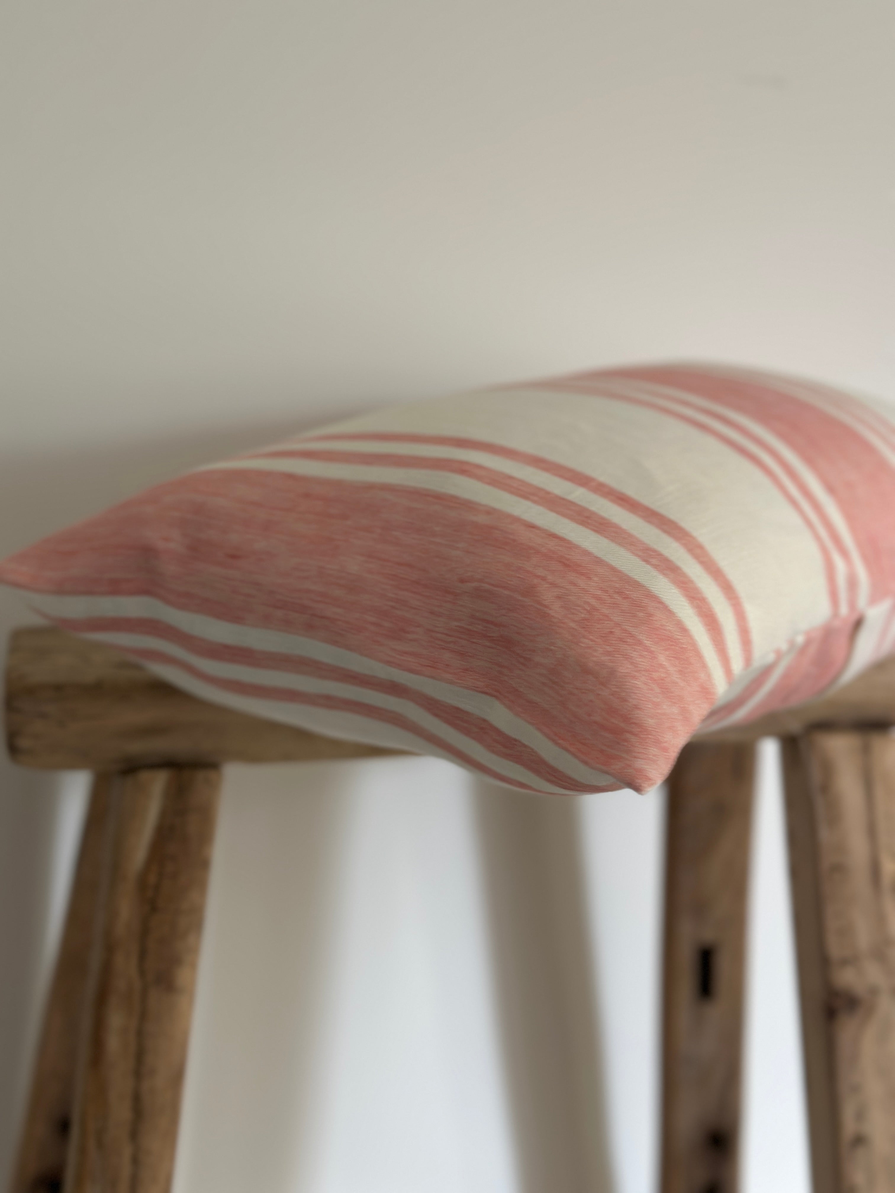 Fadded stripe scatter cushion