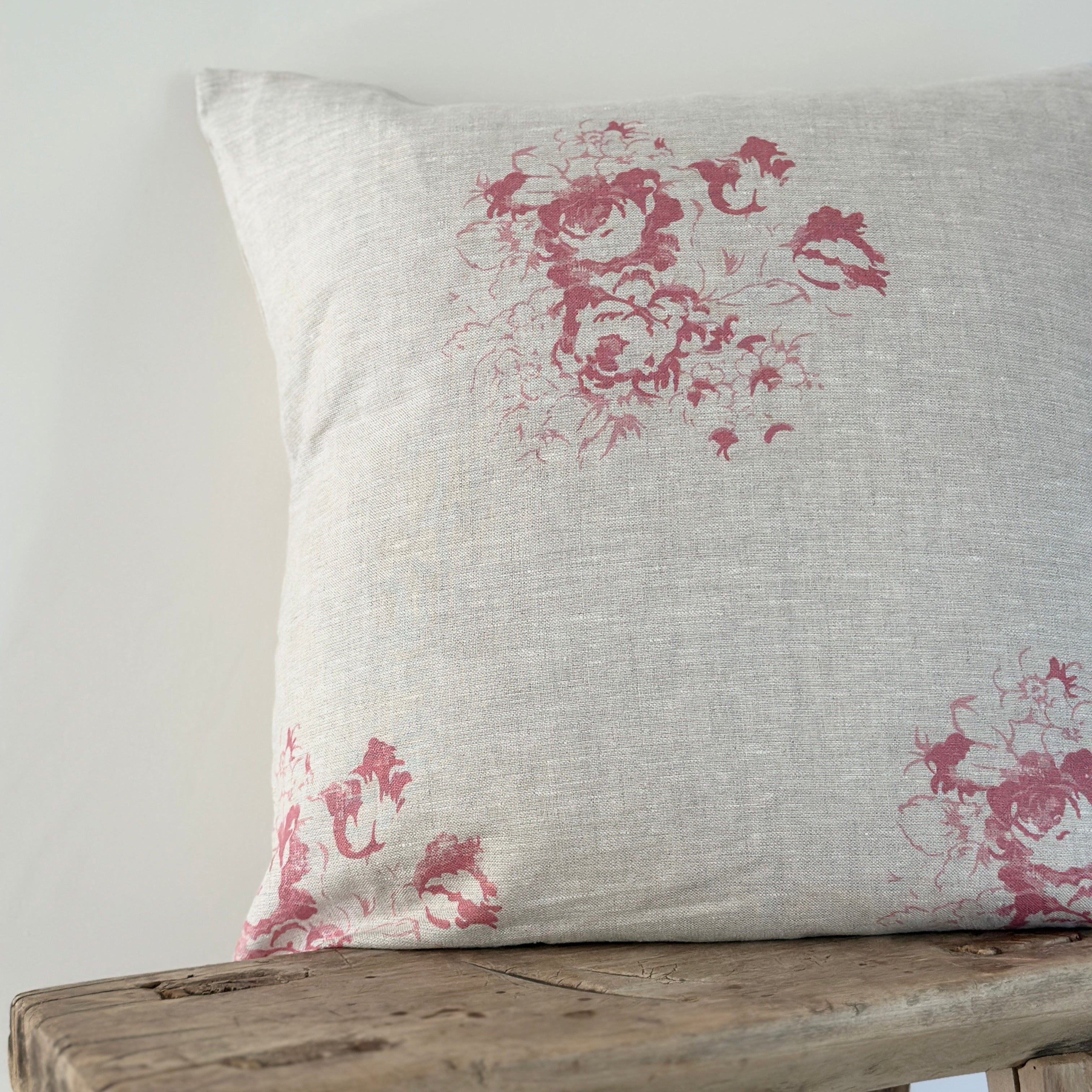 Hatley Raspberry on natural