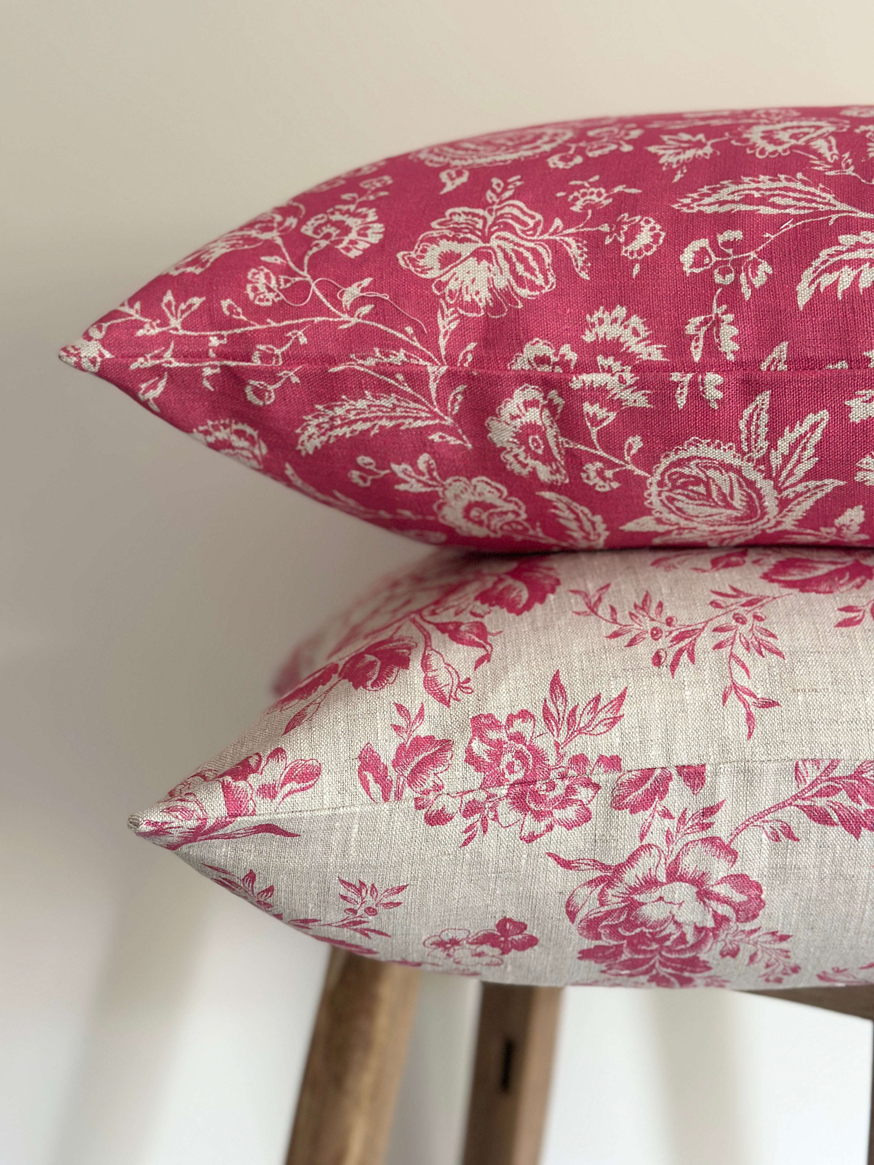 Paris rose in berry red