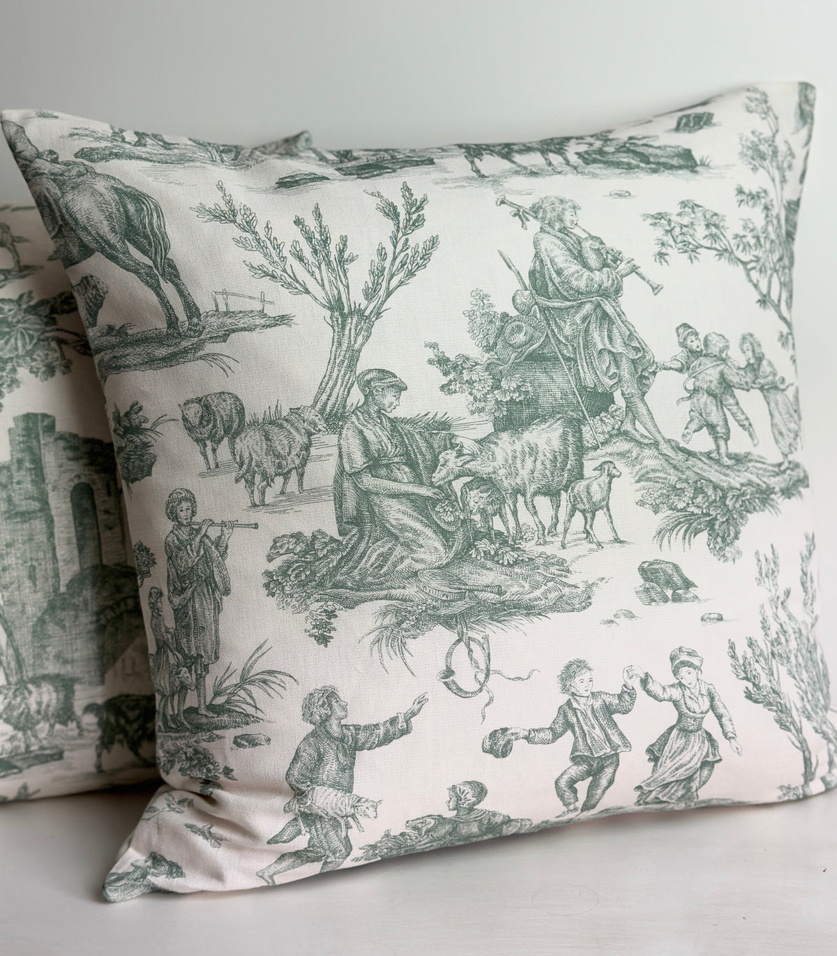 Toile Baptiste Jade cushions