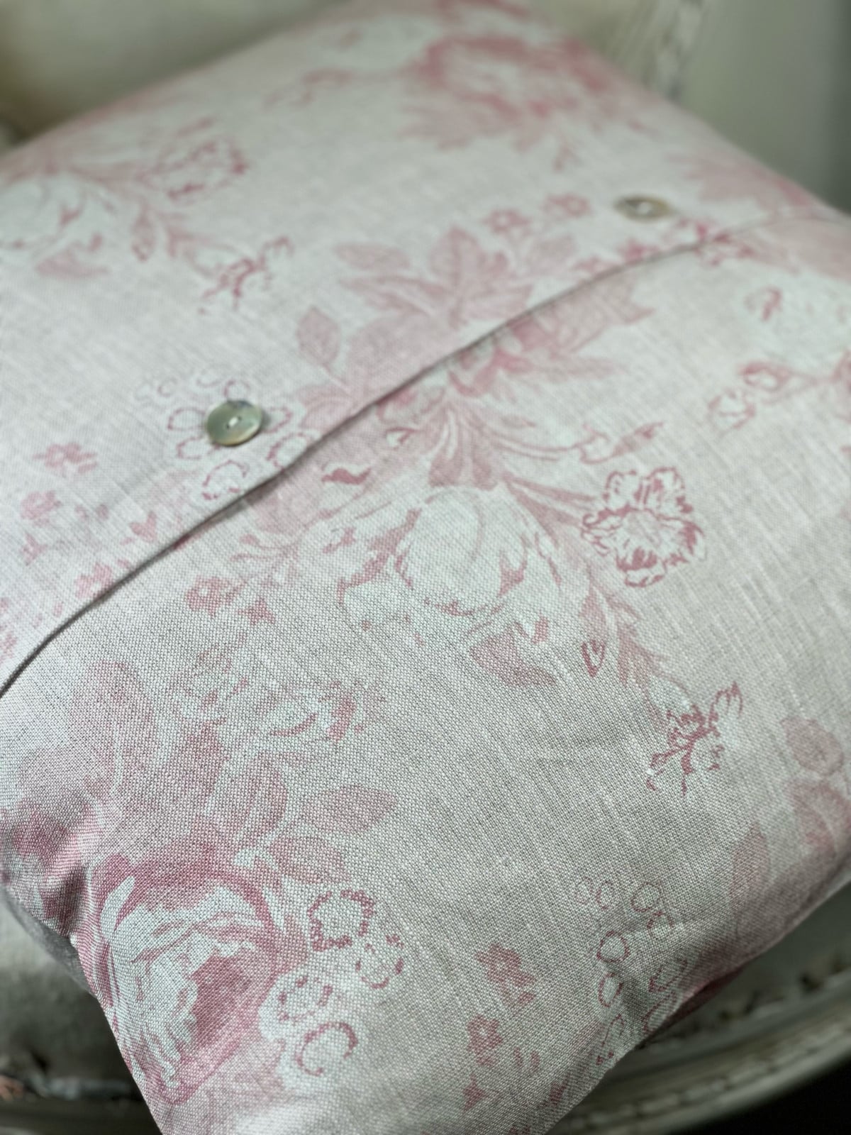 Tulips and roses pink cushion COVER