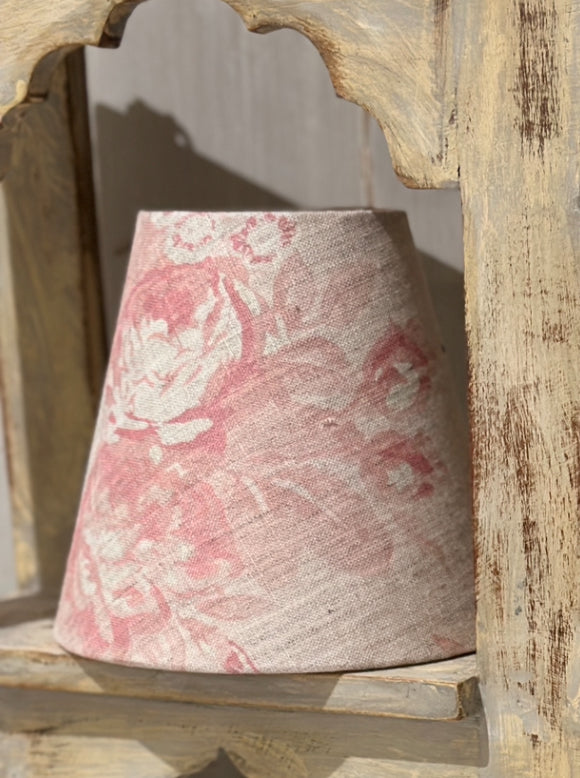 Tulips and Roses pink candle shade