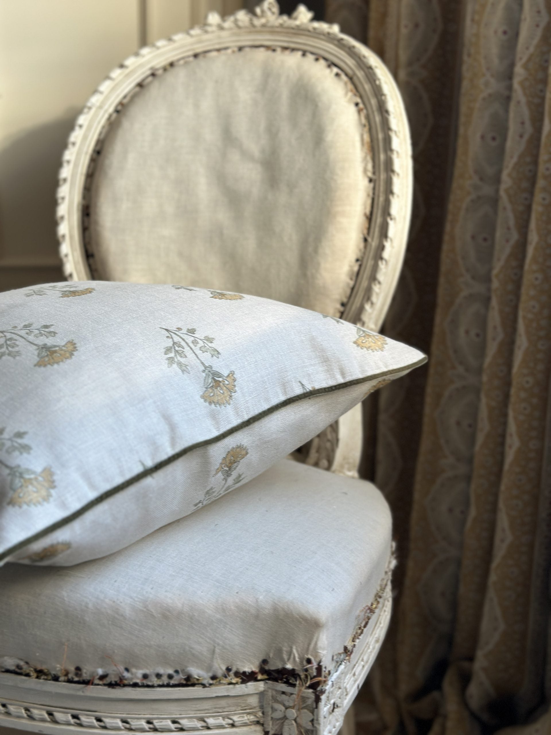Thea Ochre cushion