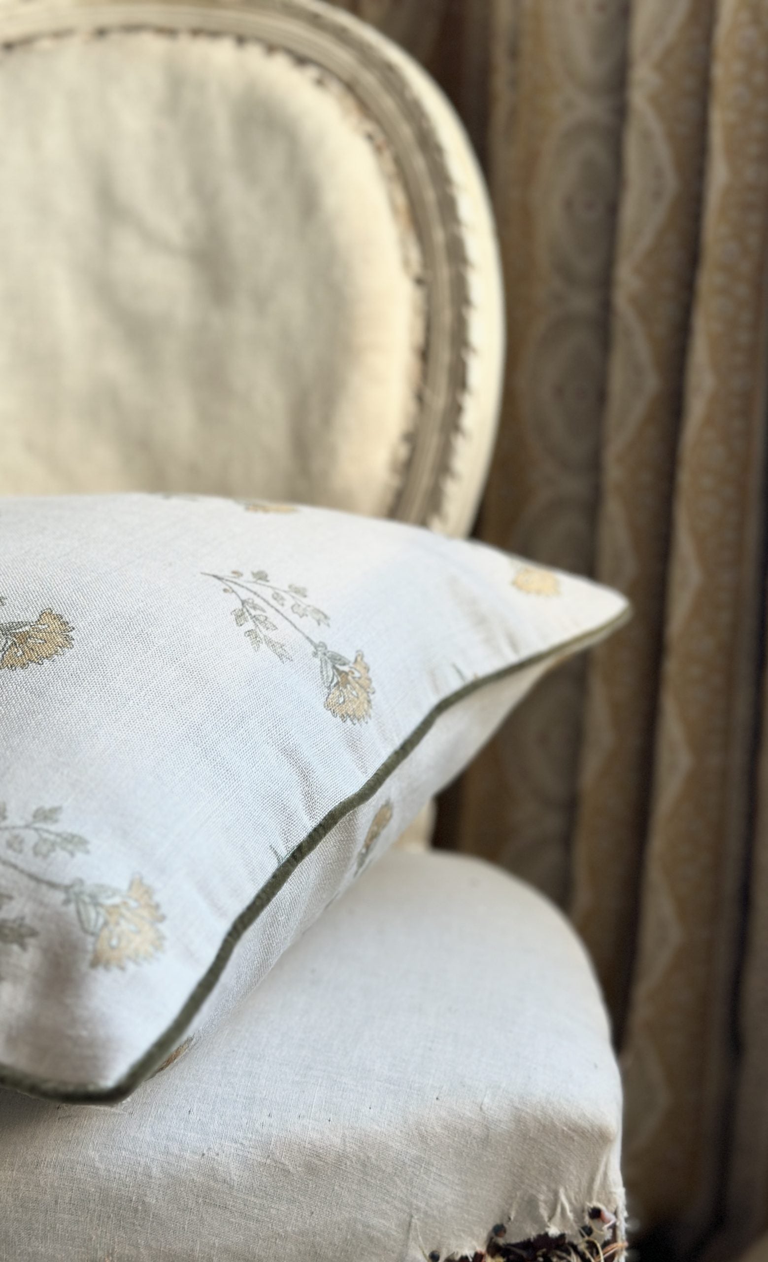 Thea Ochre cushion