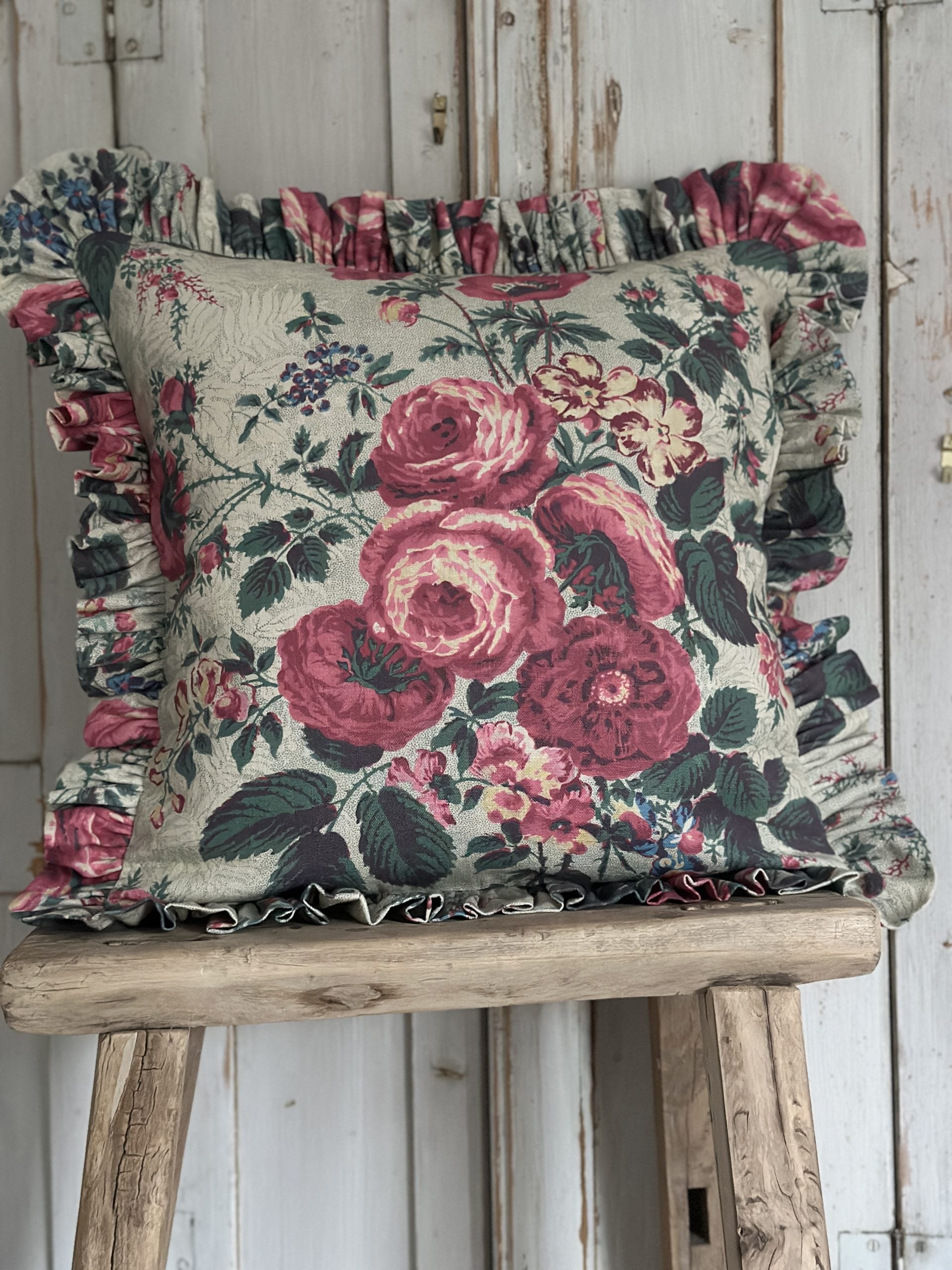Darcy frilled cushion
