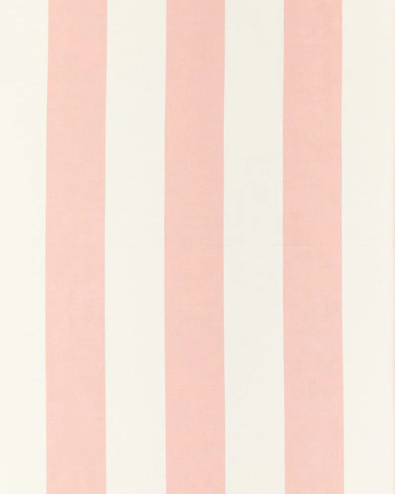 Wide stripe frilled lumber cushion