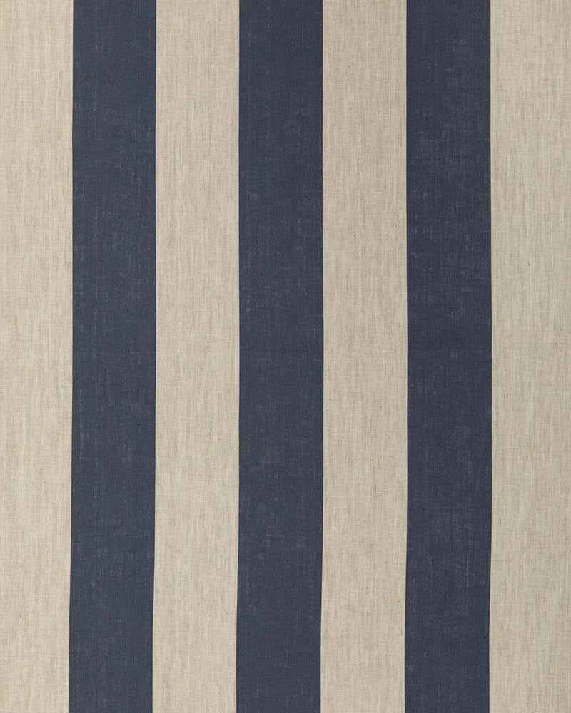 Wide stripe frilled lumber cushion