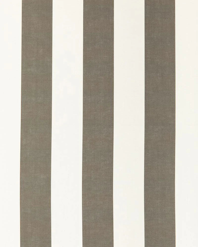 Wide stripe frilled lumber cushion