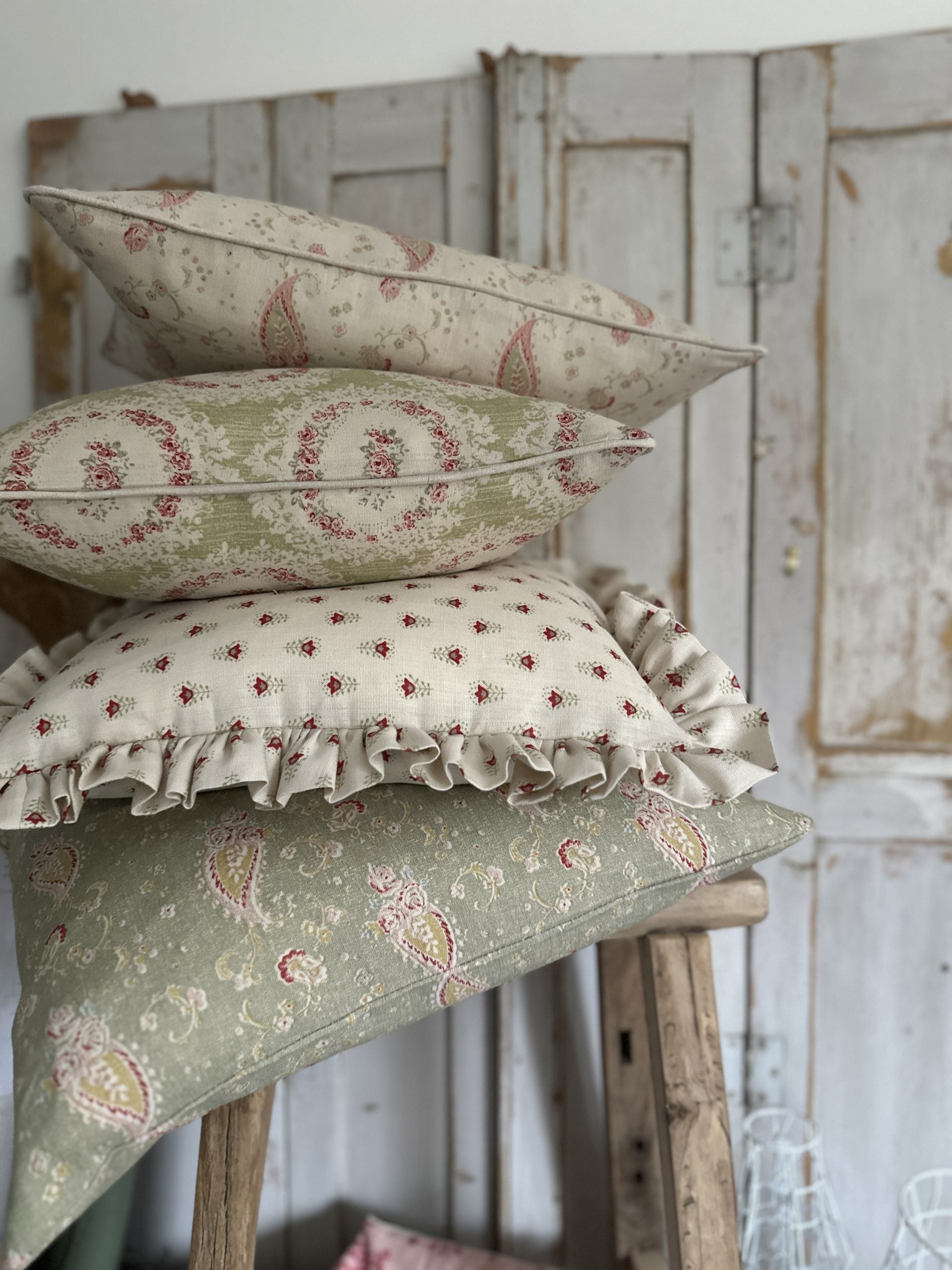 Tilly Ann green cushion