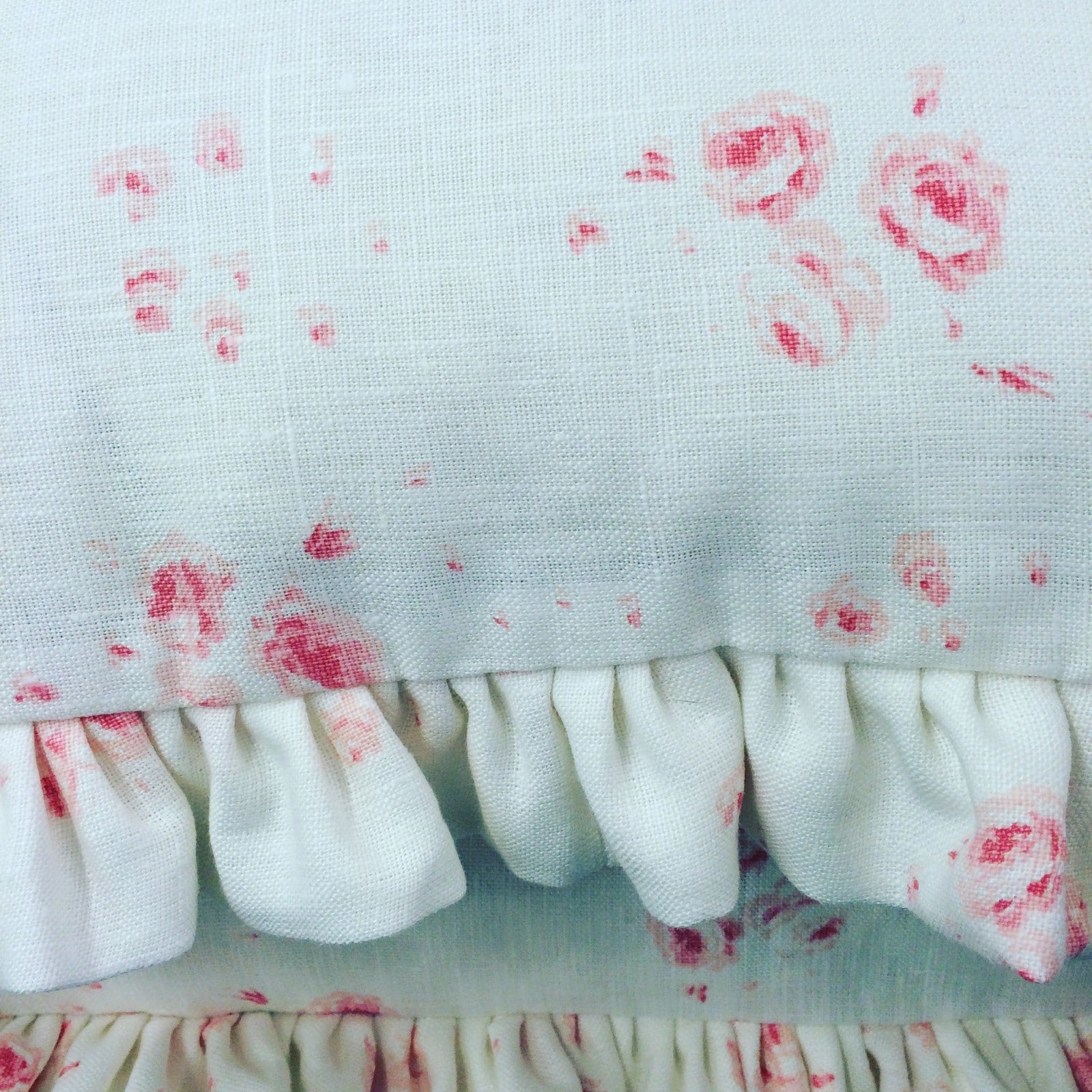 Cabbages & Roses frilled cushions