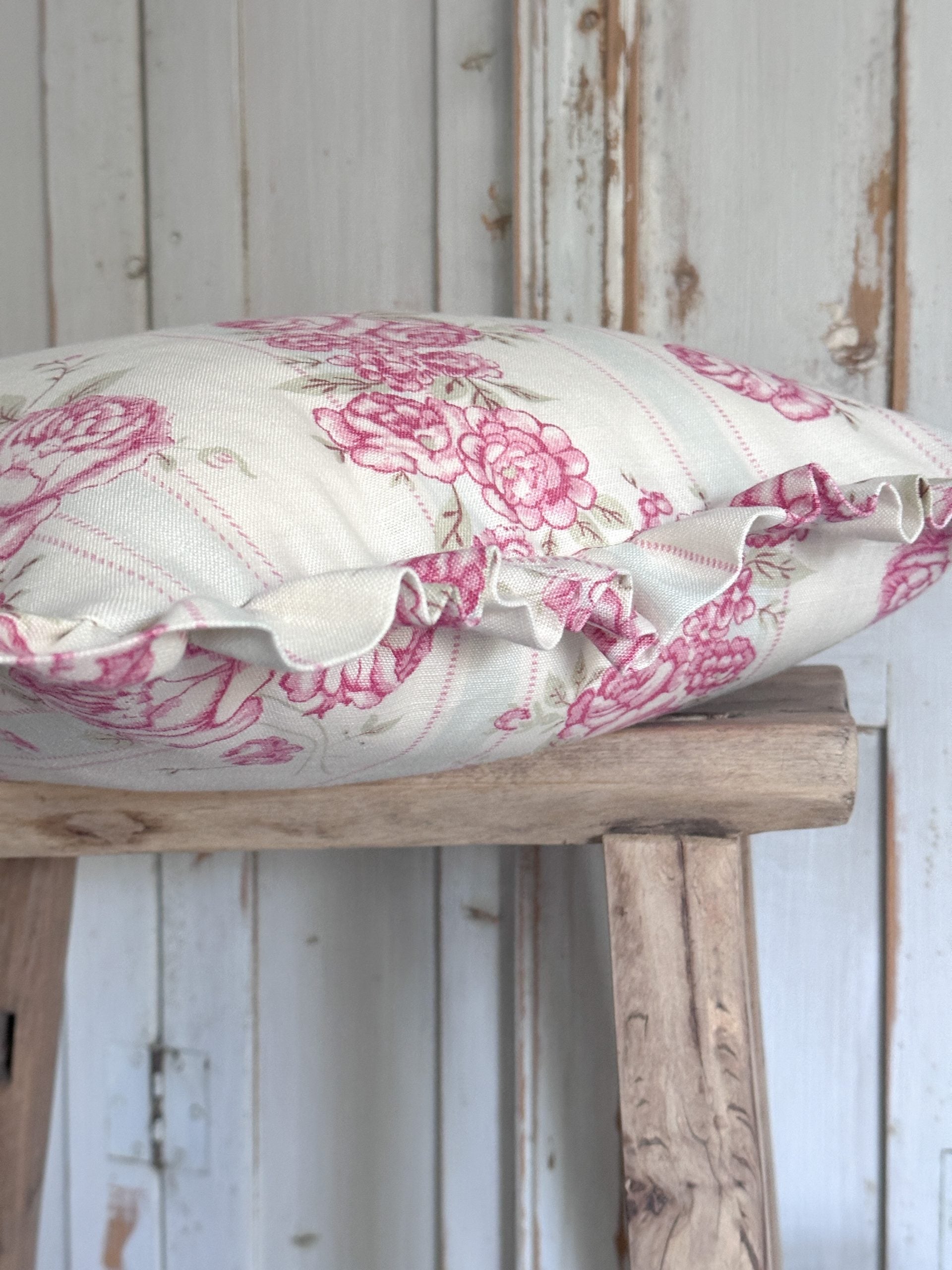 Imogen frilled cushion