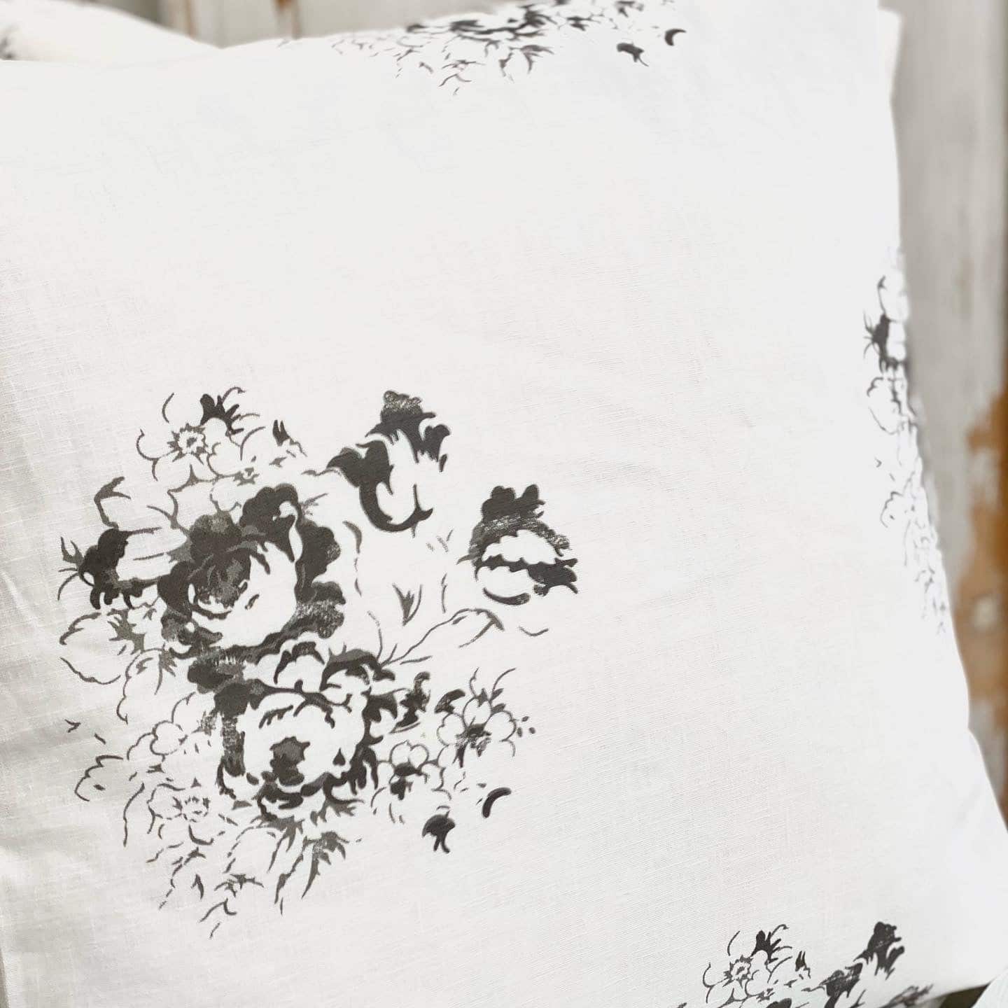 Hatley Black on white linen