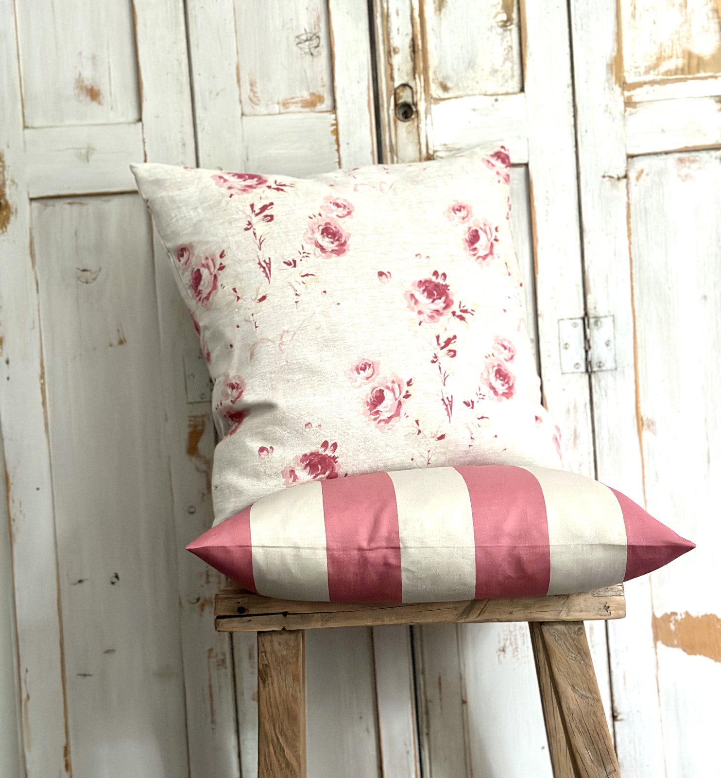 Rosie linen cushion