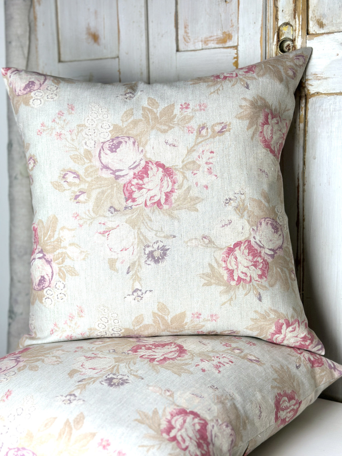 Cabbages & Roses Tulips and Roses cushion