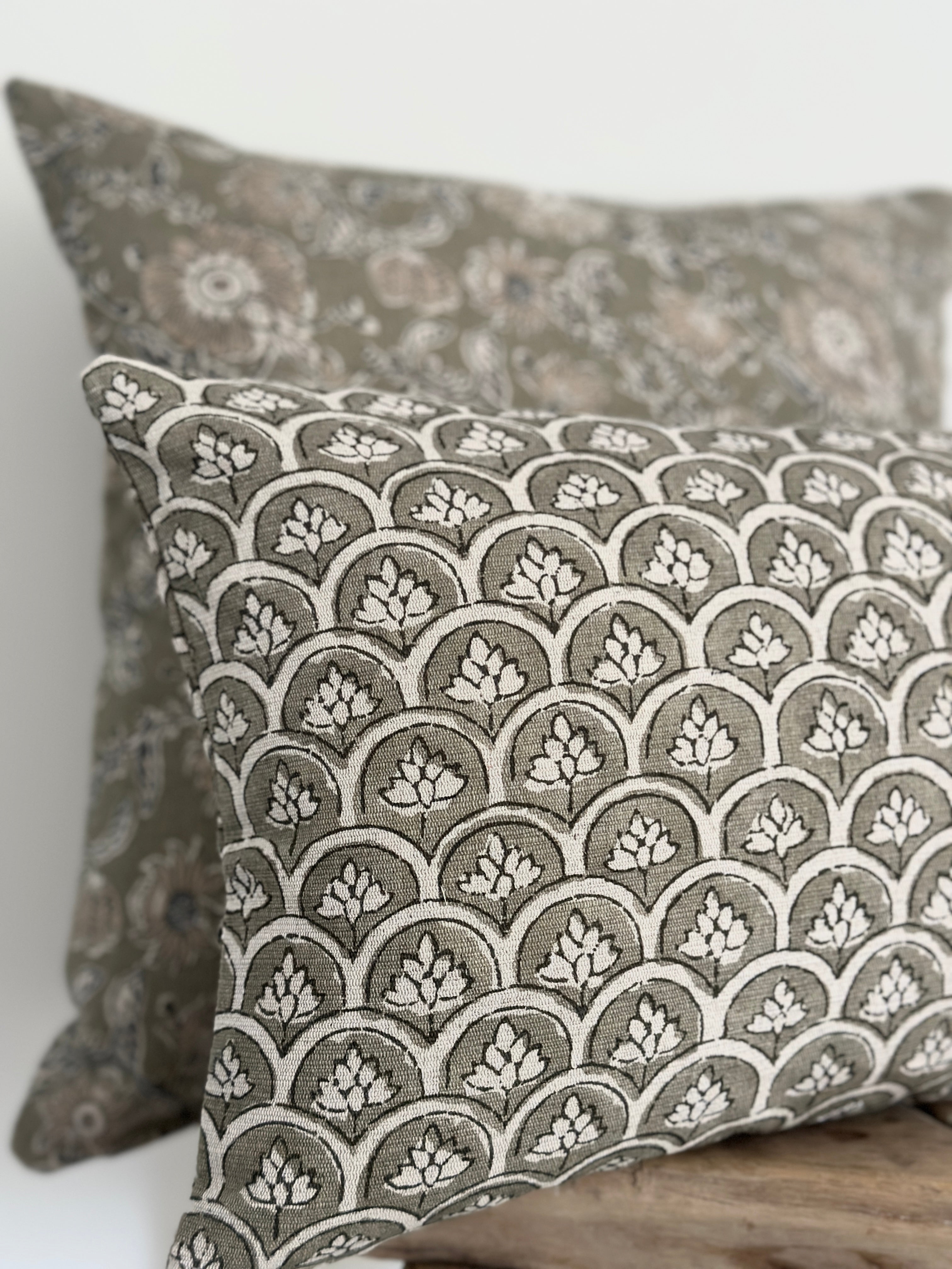 Latika sage cushion