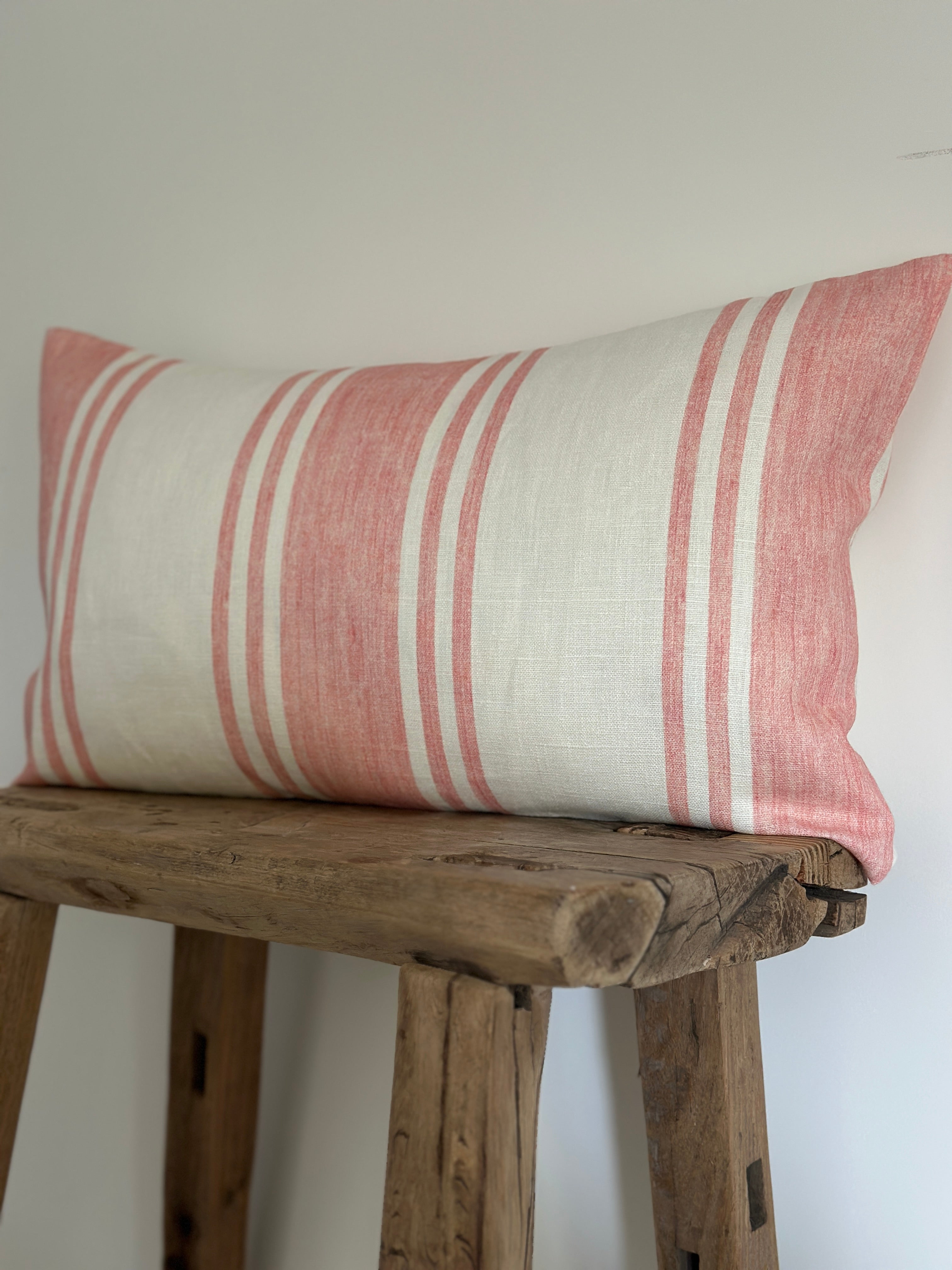 Fadded stripe scatter cushion