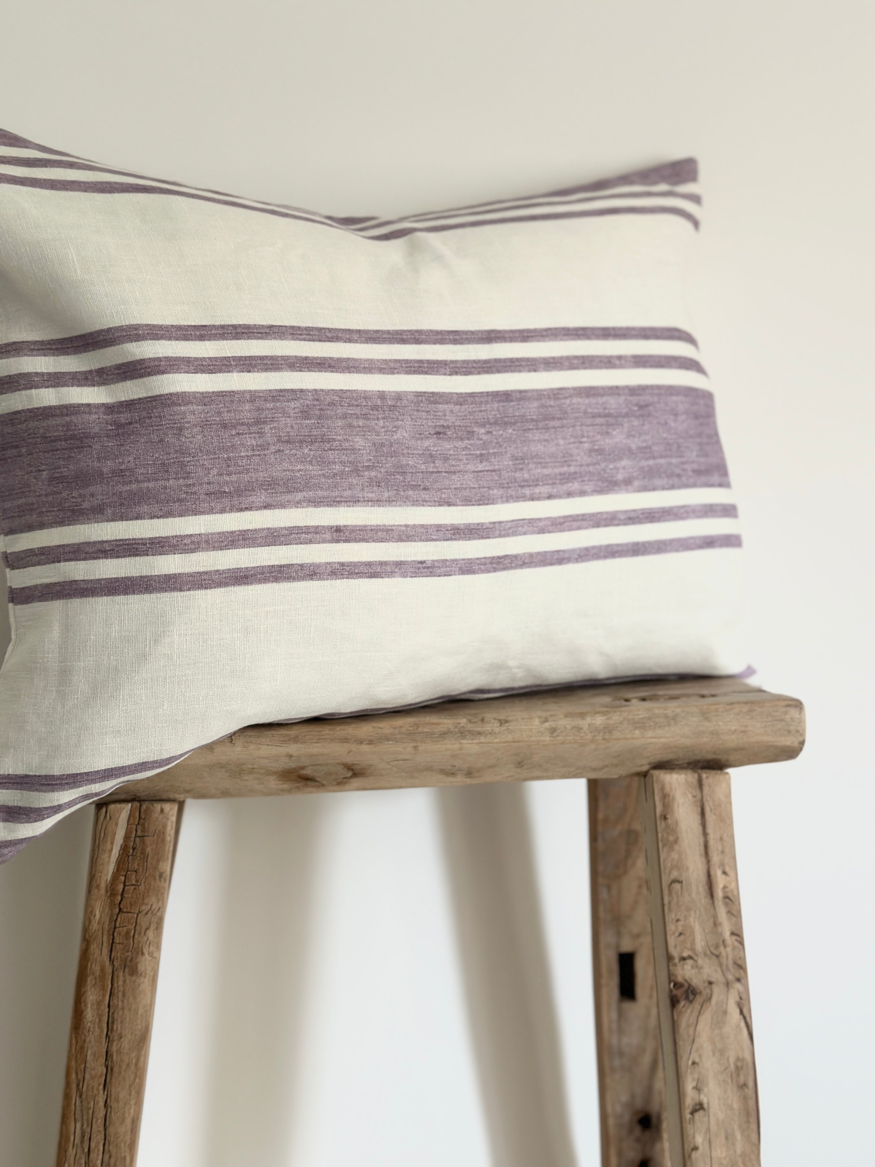 Lilac large oblong cushion
