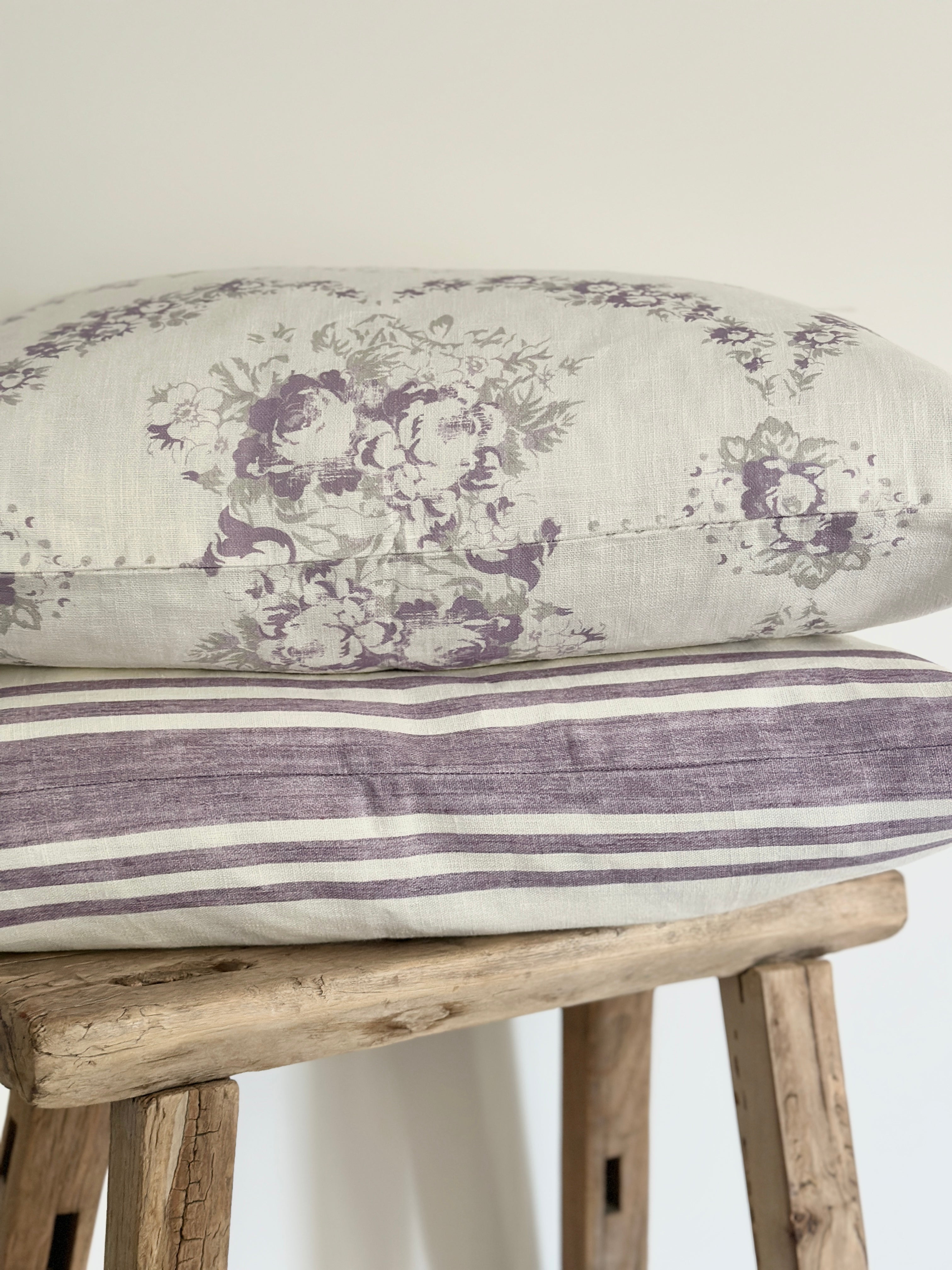 Lilac large oblong cushion