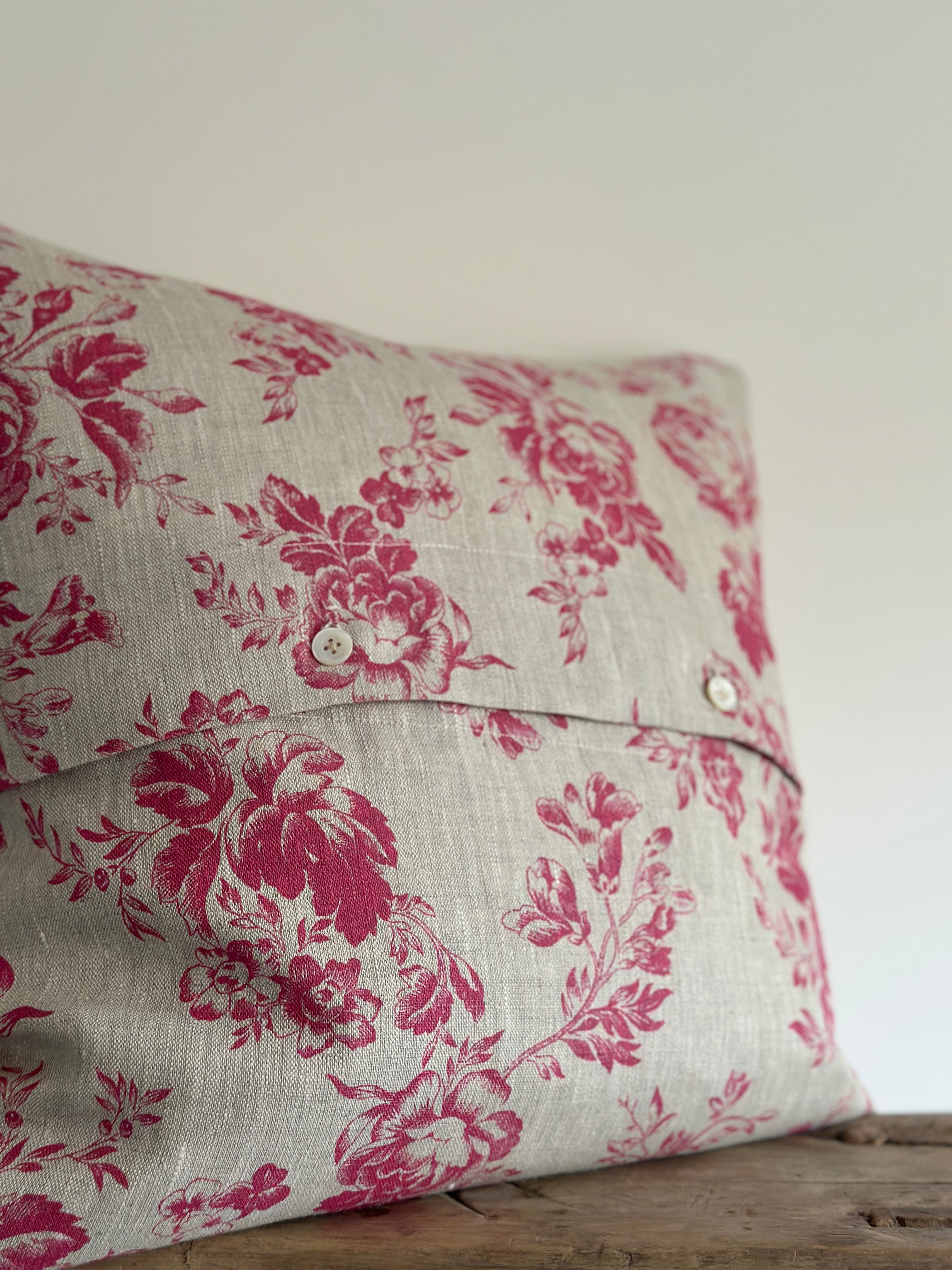 Paris rose in berry red