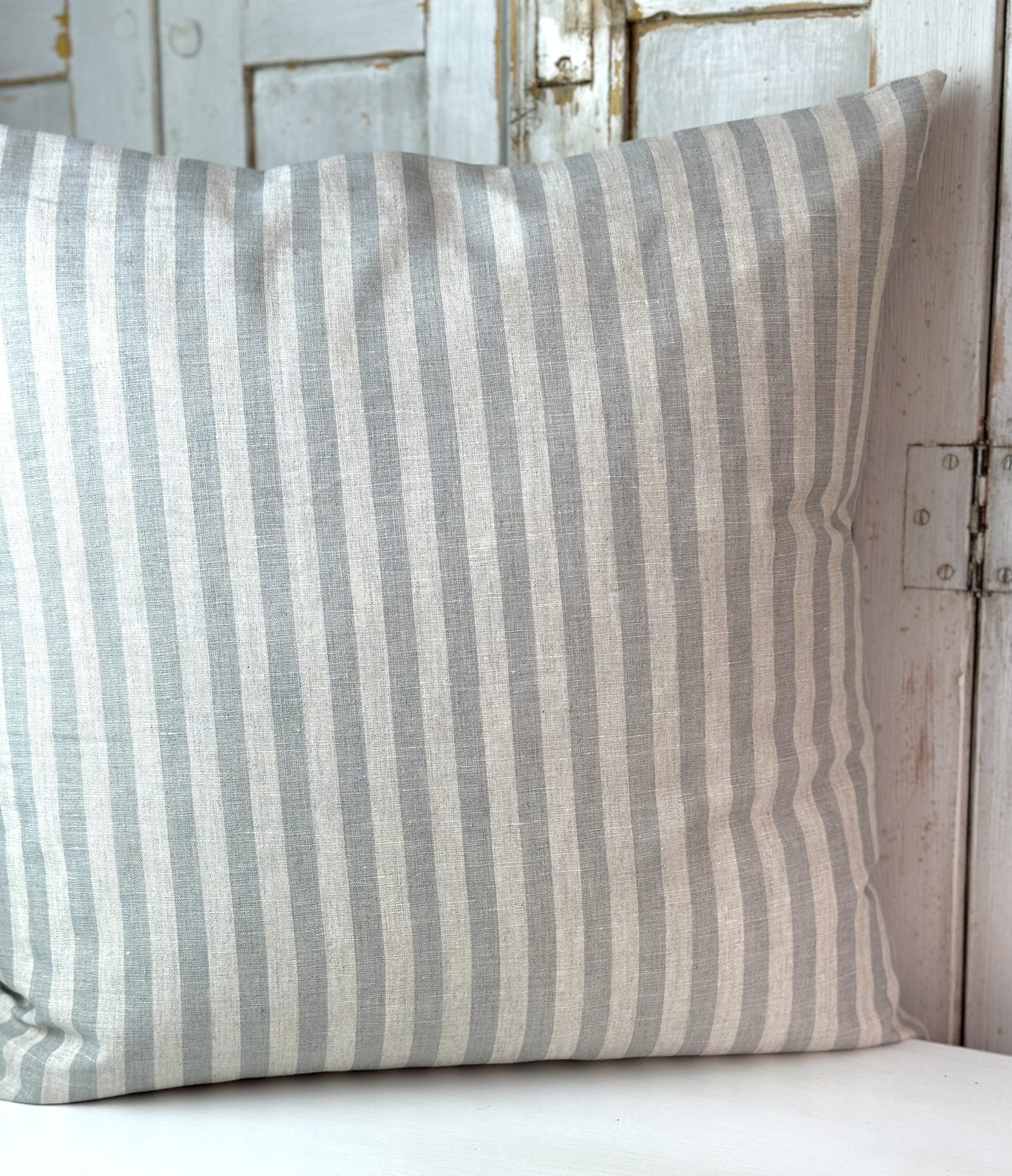 Skinny stripe cushion