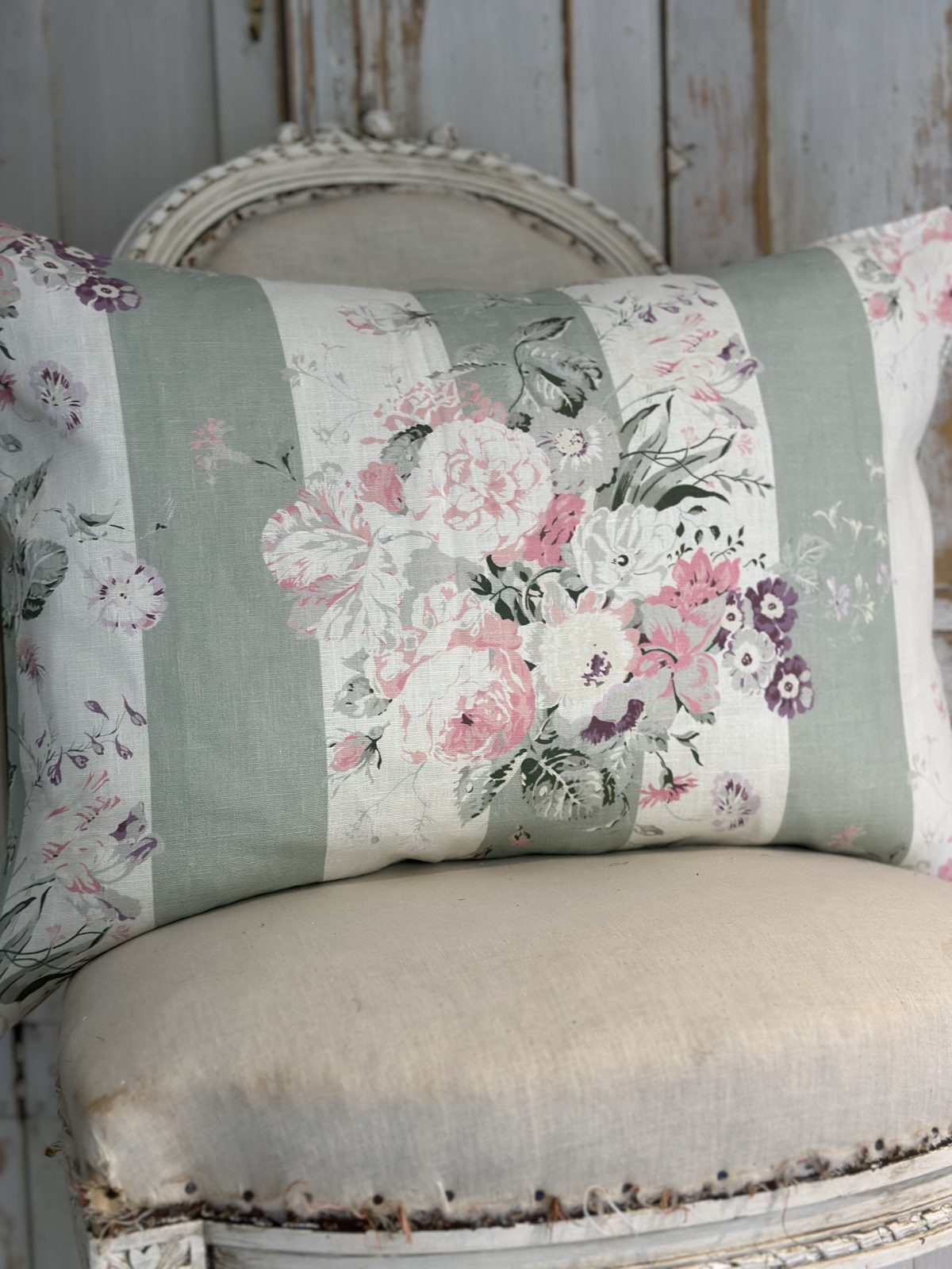 Constance stripe large oblong cushion