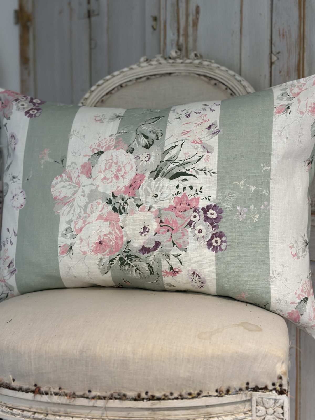 Constance stripe large oblong cushion