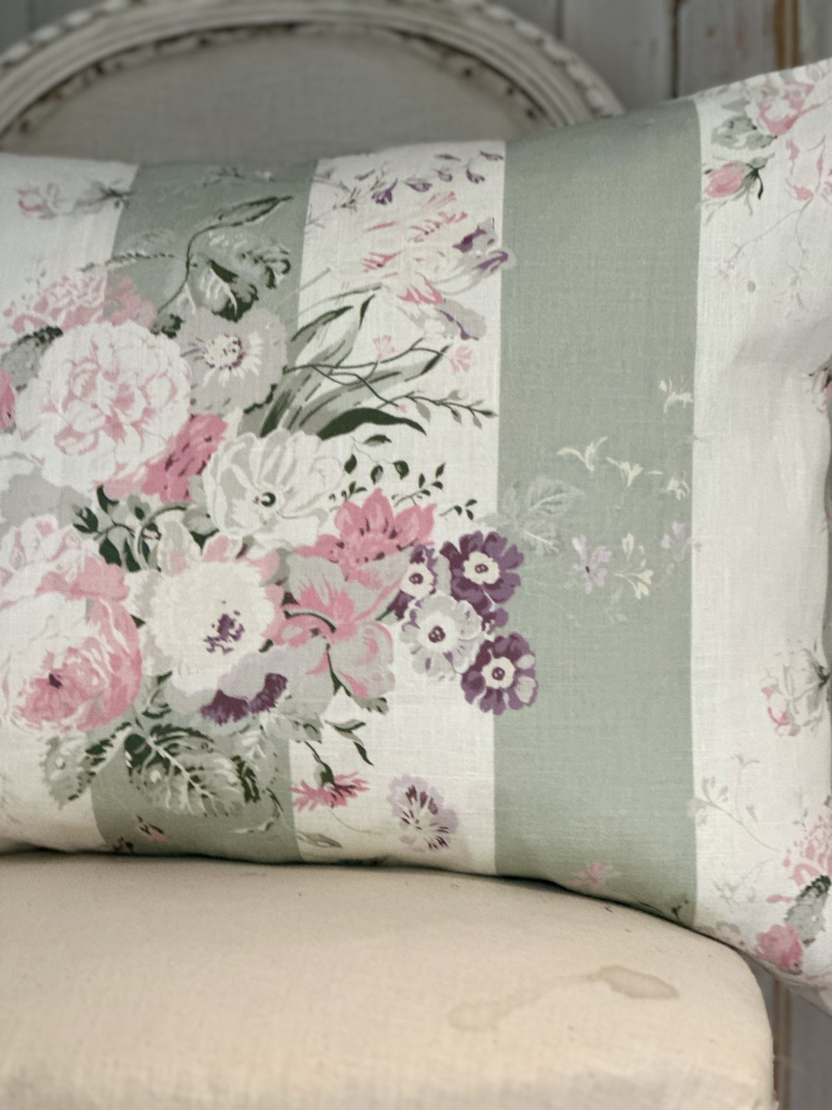 Constance stripe large oblong cushion