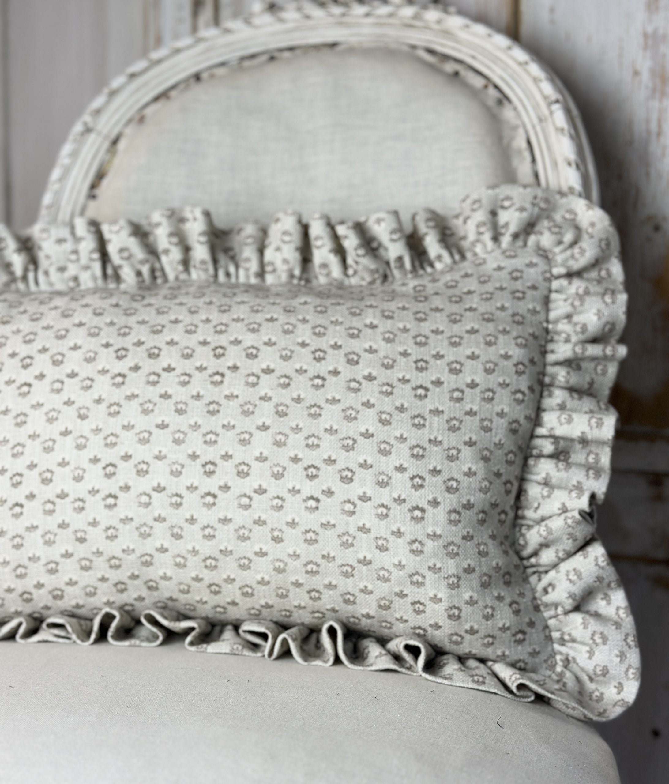 Lilou frilled scatter cushion