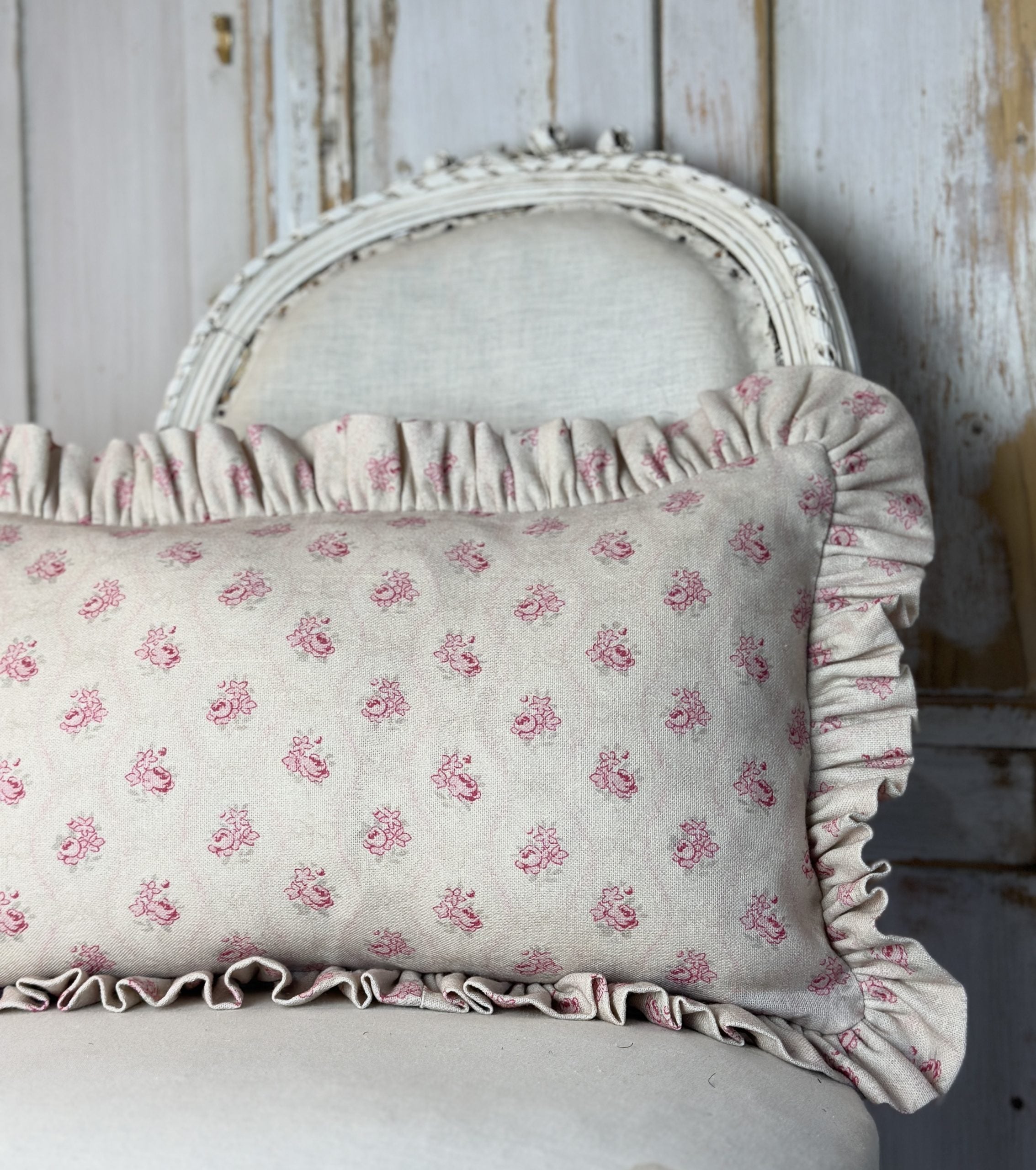 Agatha frilled scatter cushion