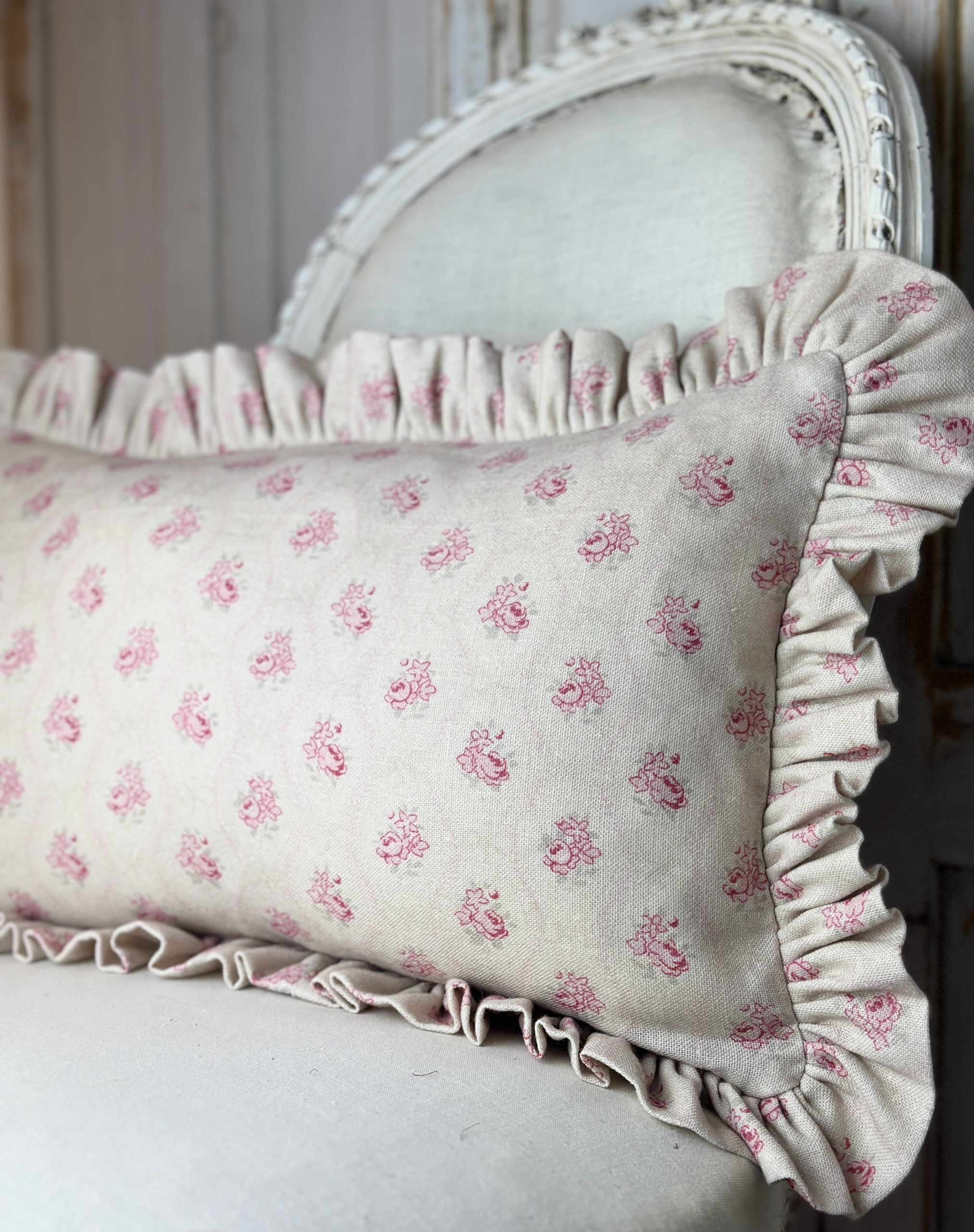 Agatha frilled scatter cushion