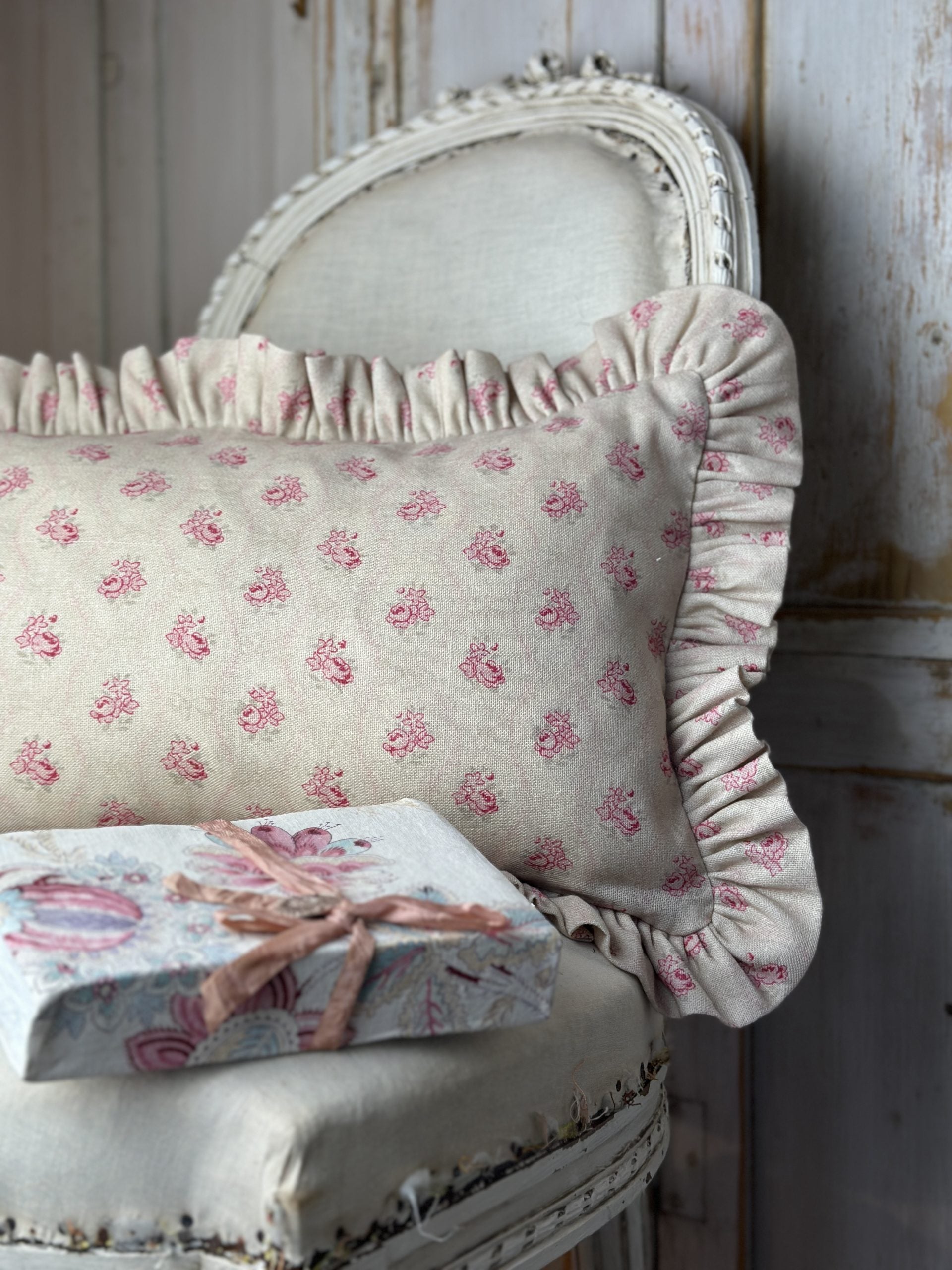 Agatha frilled scatter cushion