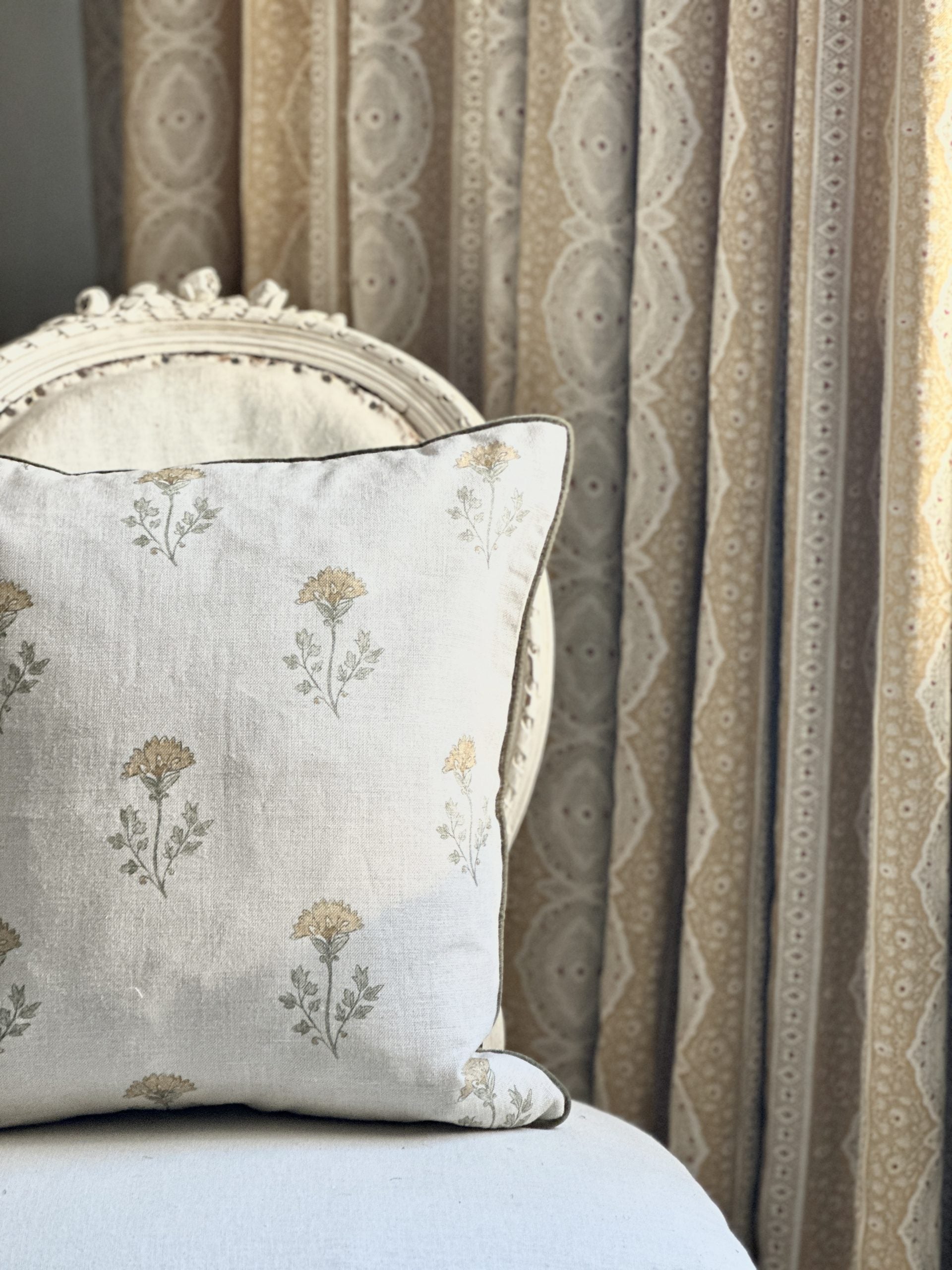 Thea Ochre cushion