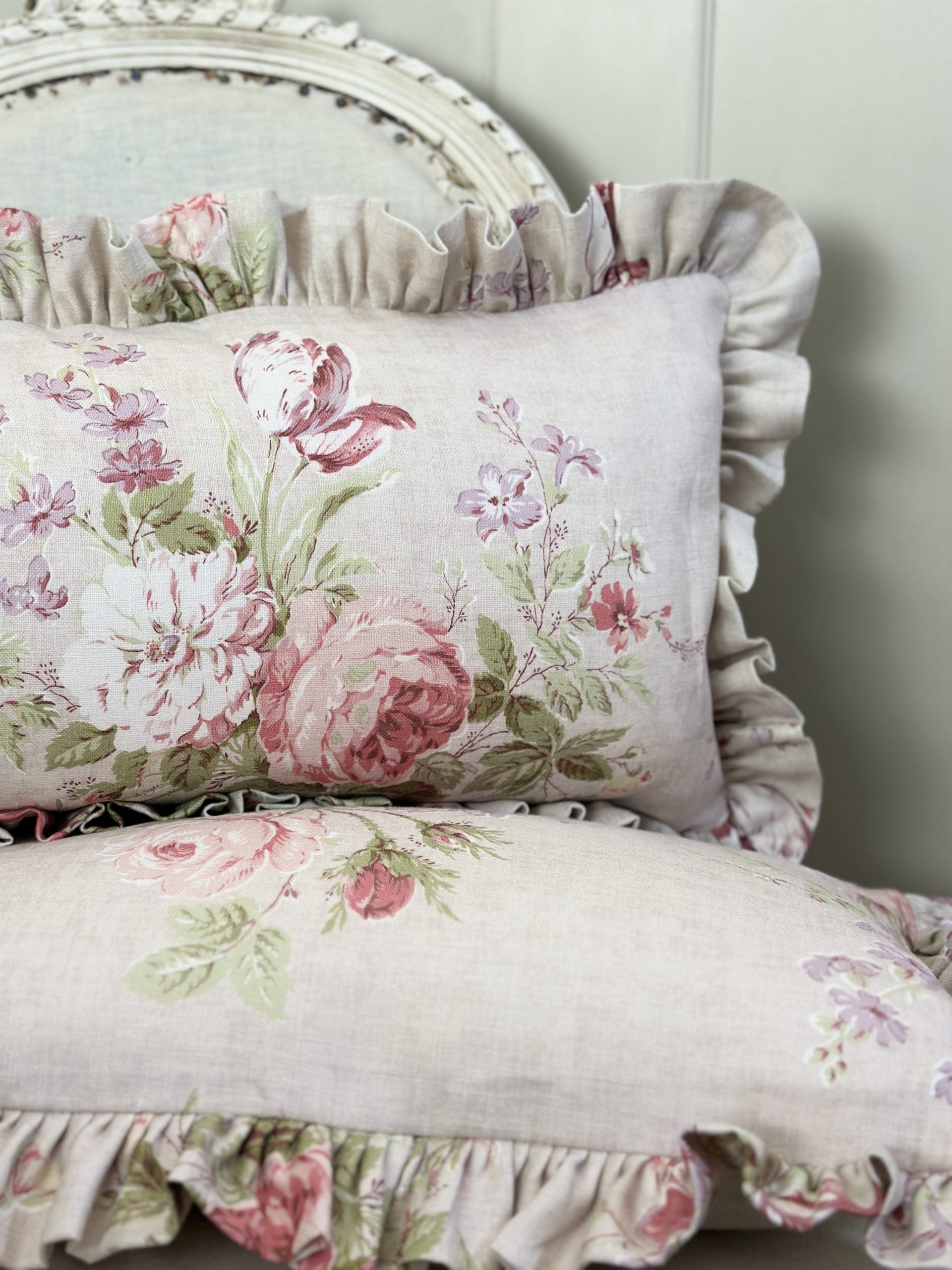 Constance frilled scatter cushion