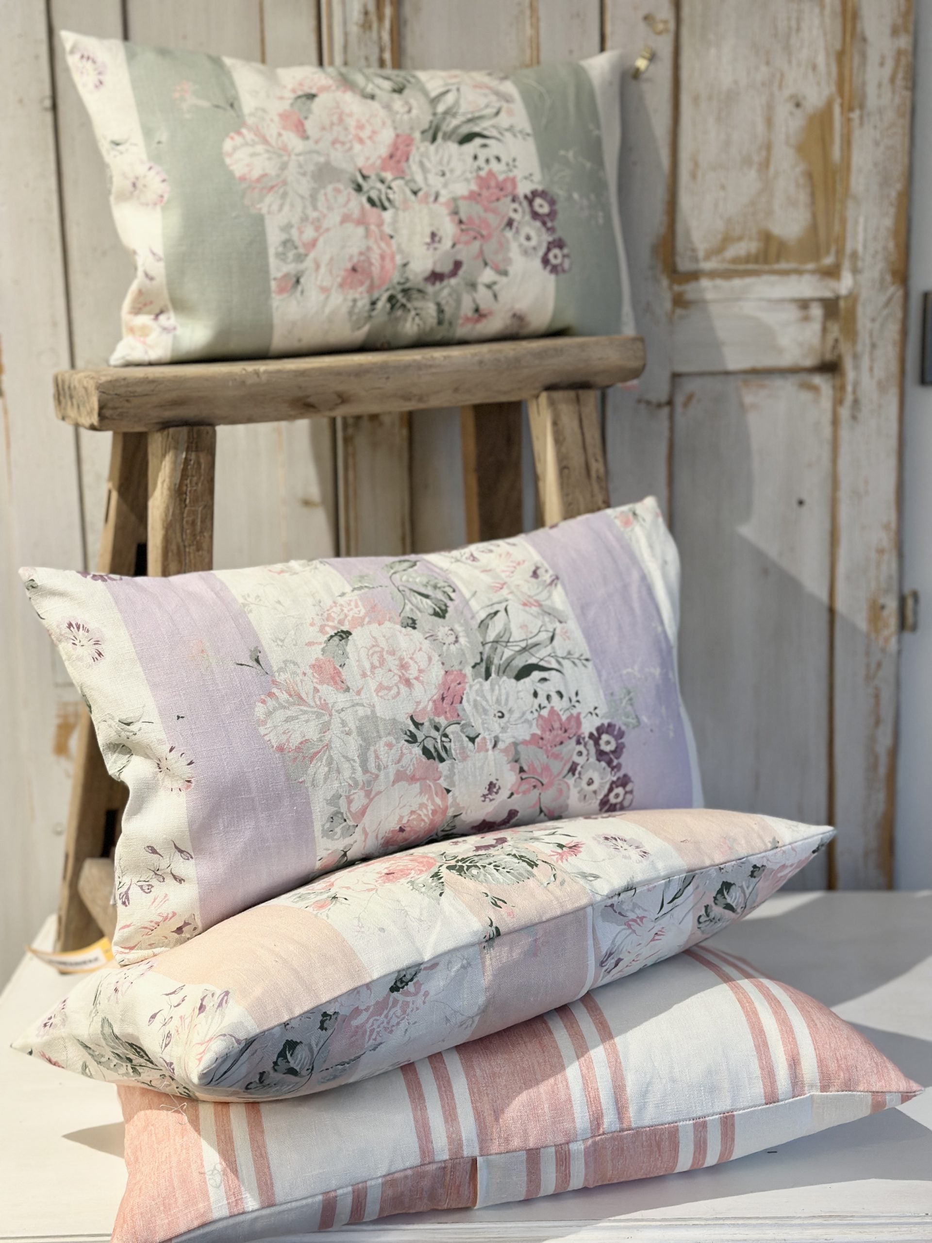 Constance stripe lilac scatter cushion