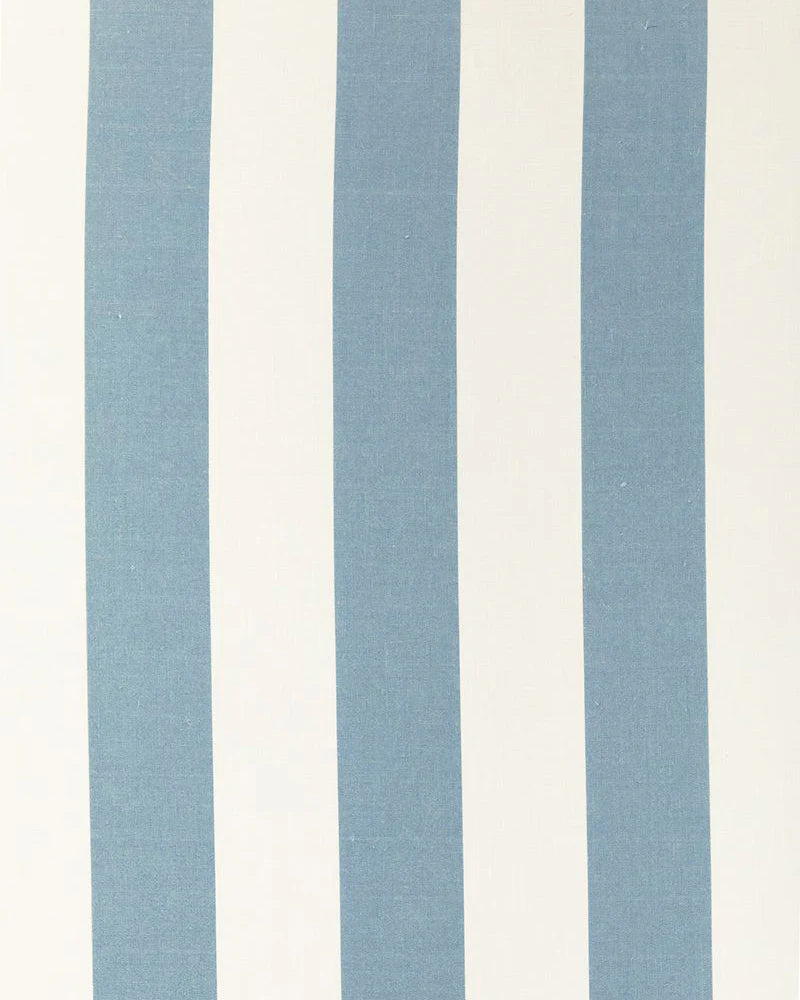 Wide stripe frilled lumber cushion