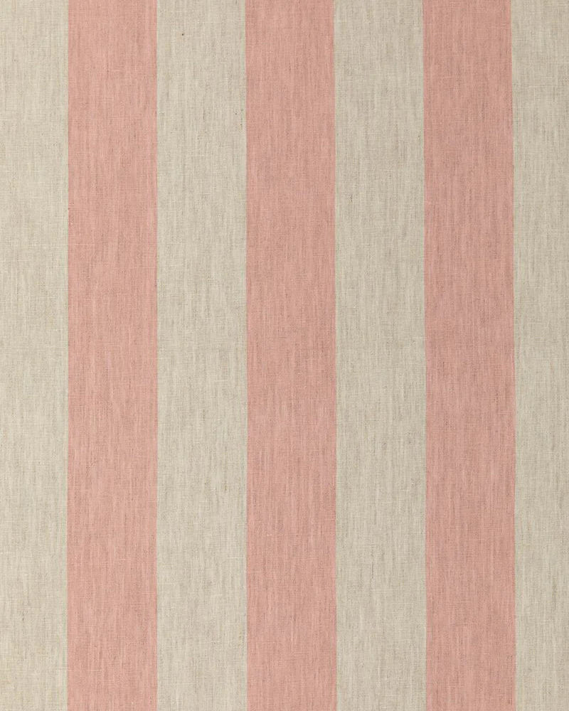 Wide stripe frilled lumber cushion