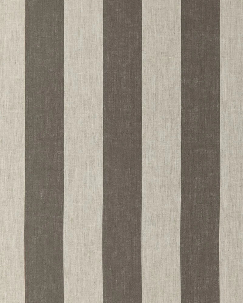 Wide stripe frilled lumber cushion